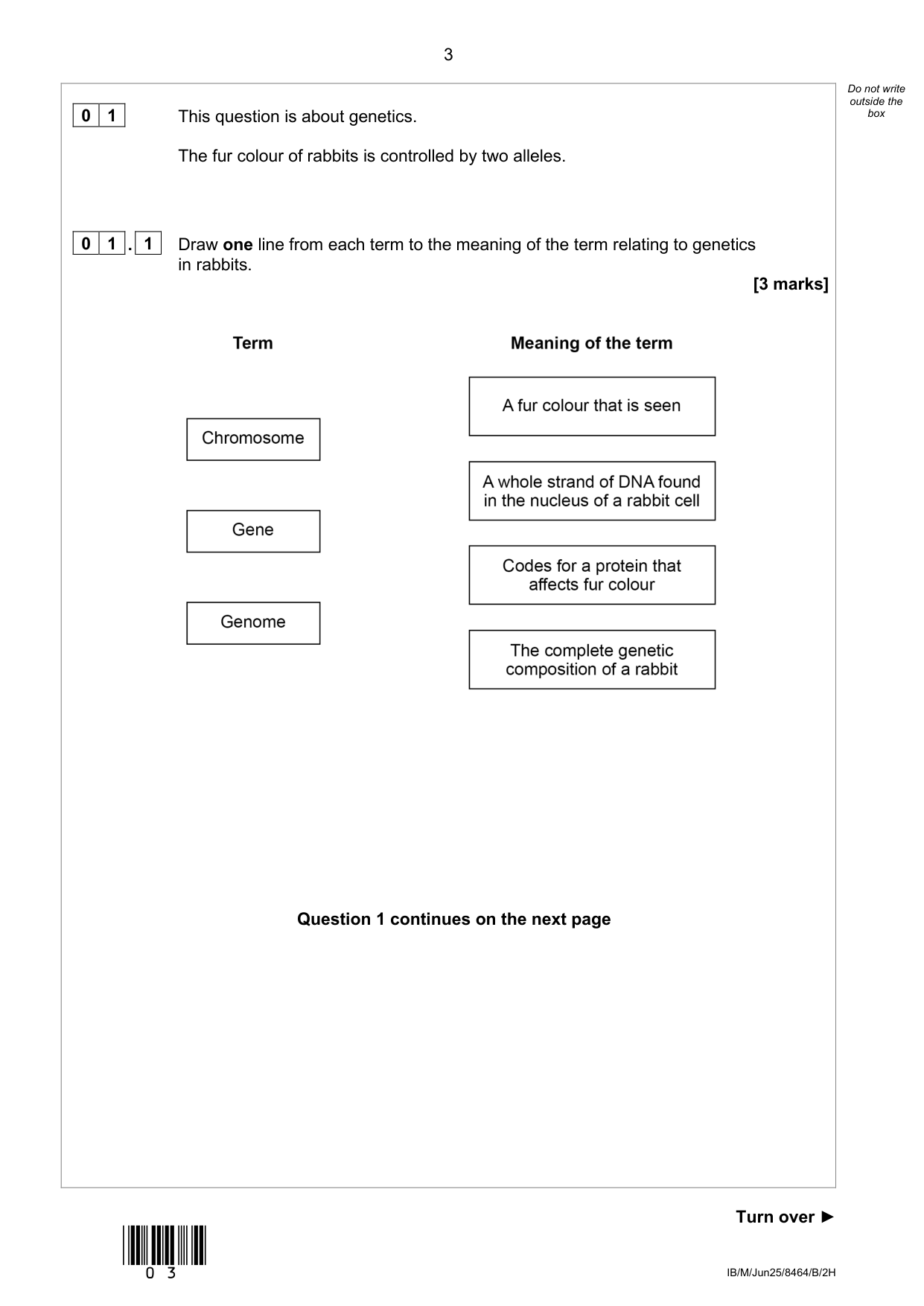 AQA GCSE Trilogy Biology 2H 2025 Question Paper PDF IMG-3