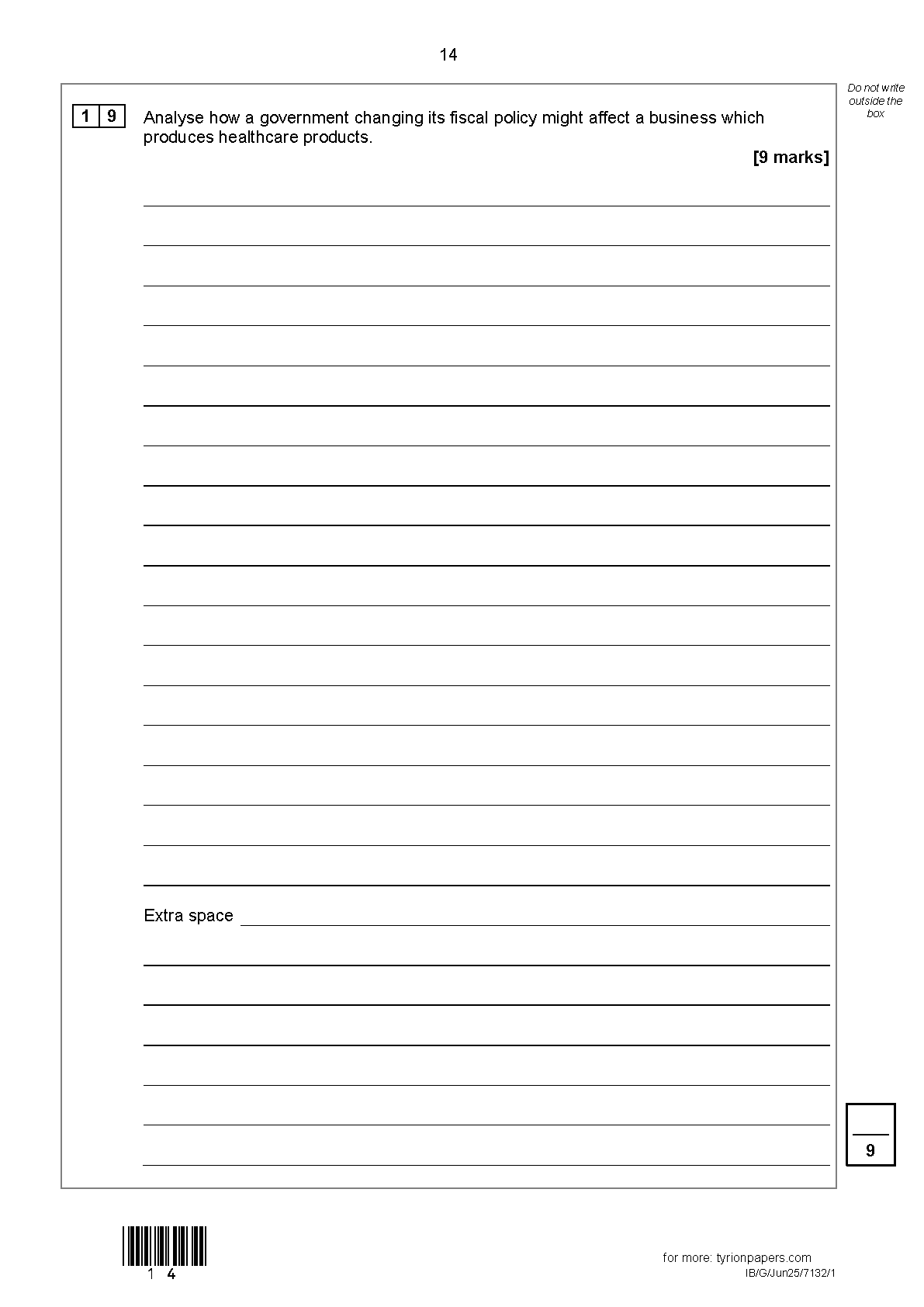 AQA A Level Business Paper 1 2025 Question Paper PDF IMG-1