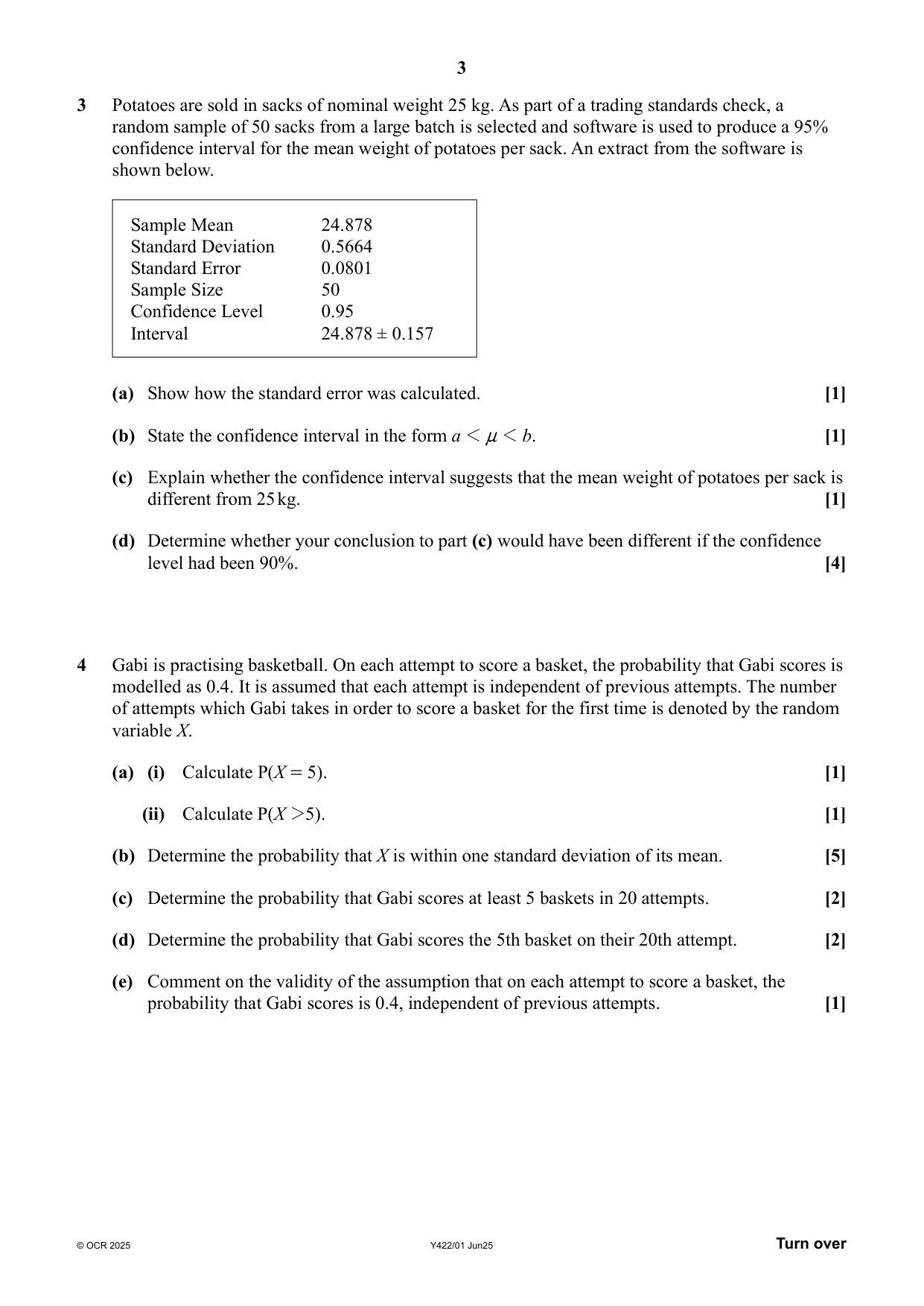 OCR A Level Further Maths Paper 1 Statistics Major 2025 QP IMG-3