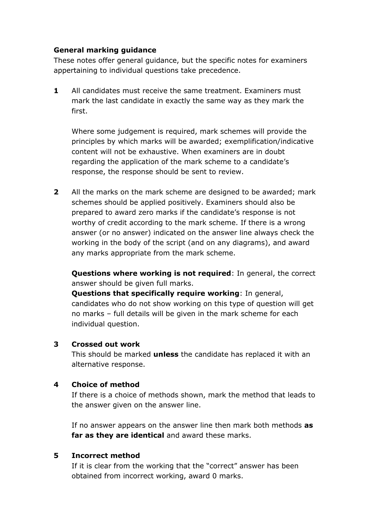 Pearson Edexcel GCSE Statistics Paper 1F 2025 Mark Scheme IMG-3