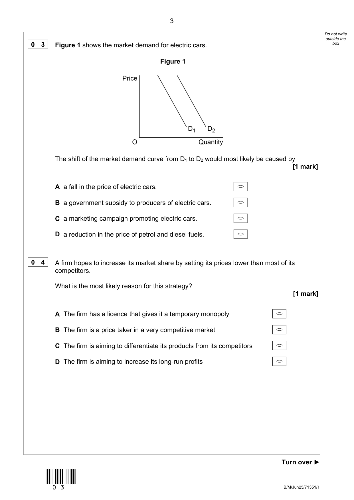 AQA AS Economics Paper 1 2025 Question Paper PDF IMG-3