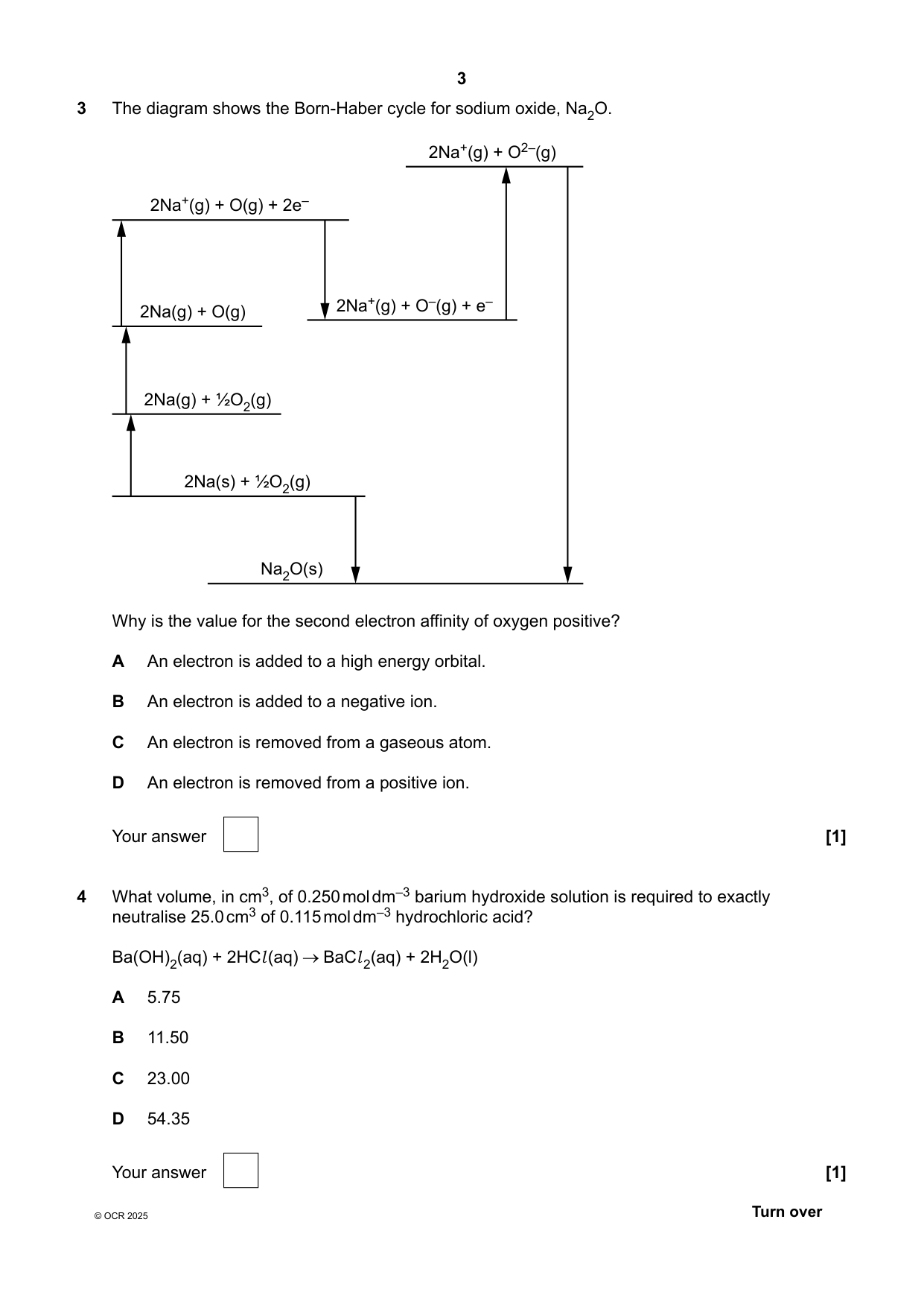 OCR A Level Chemistry A Paper 1 2025 Question Paper IMG-3