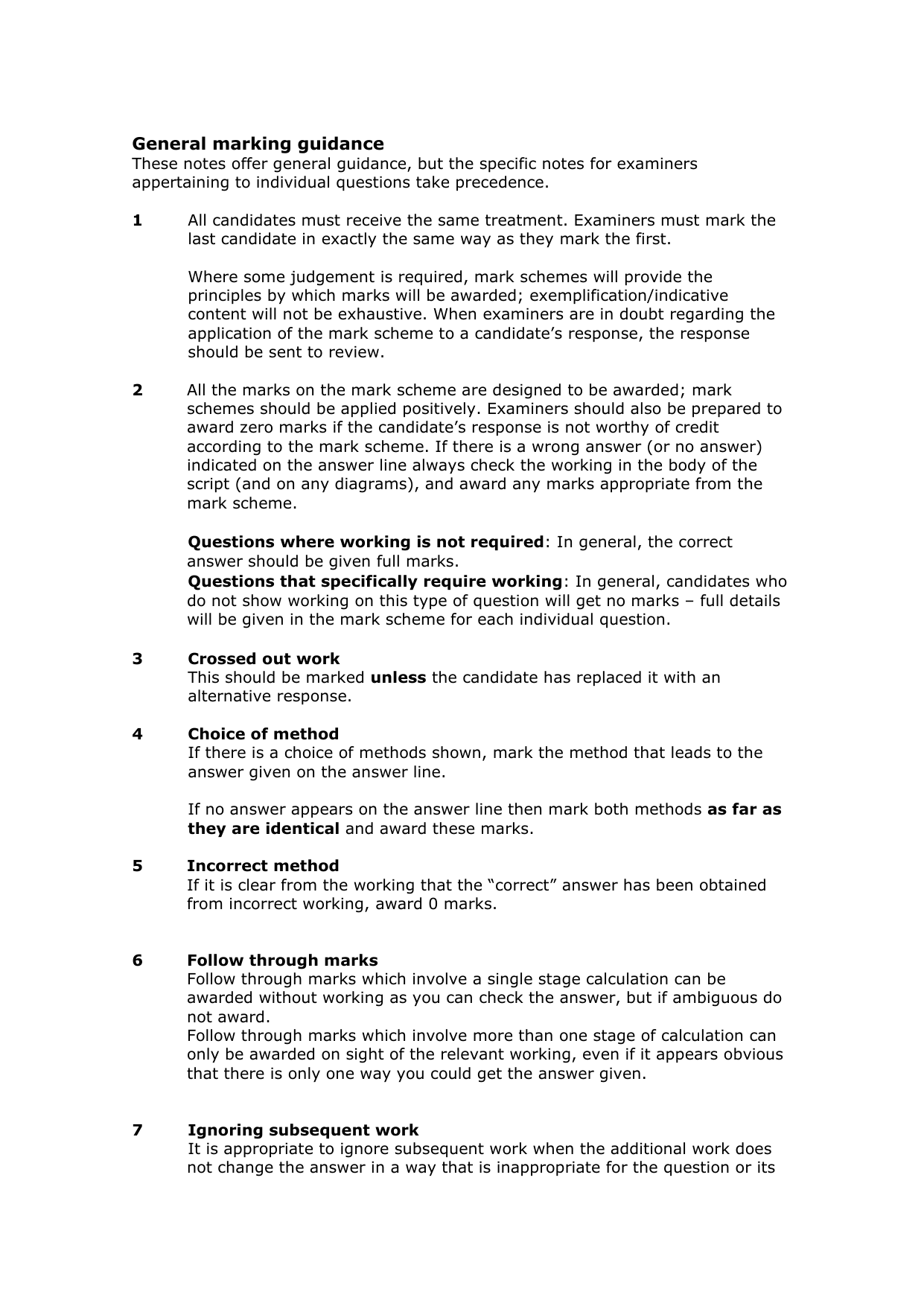 Pearson Edexcel GCSE Statistics Paper 2F 2025 Mark Scheme IMG-3