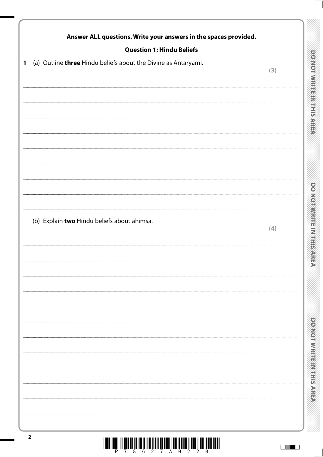 Pearson Edexcel GCSE Religious Studies B Paper 2E 2025 QP