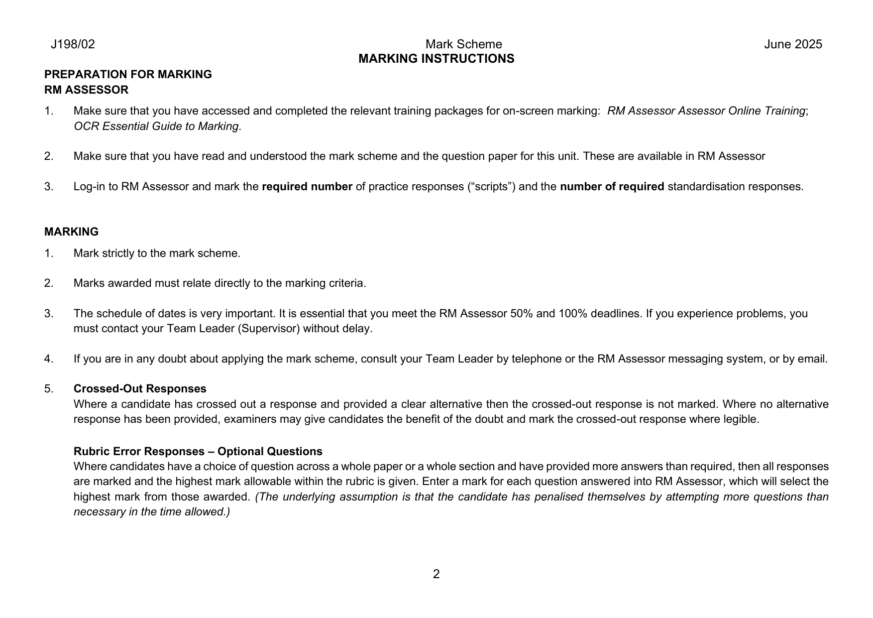 OCR GCSE Ancient History Paper 2 2025 Mark Scheme IMG-3