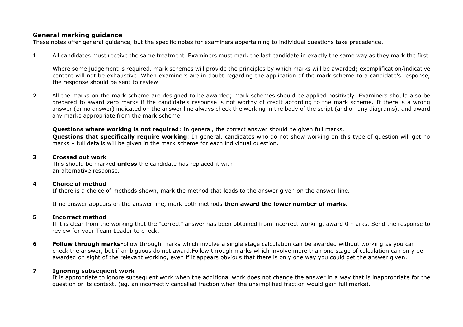 Pearson Edexcel GCSE Maths Paper 2H  mark scheme 2025 IMG-3