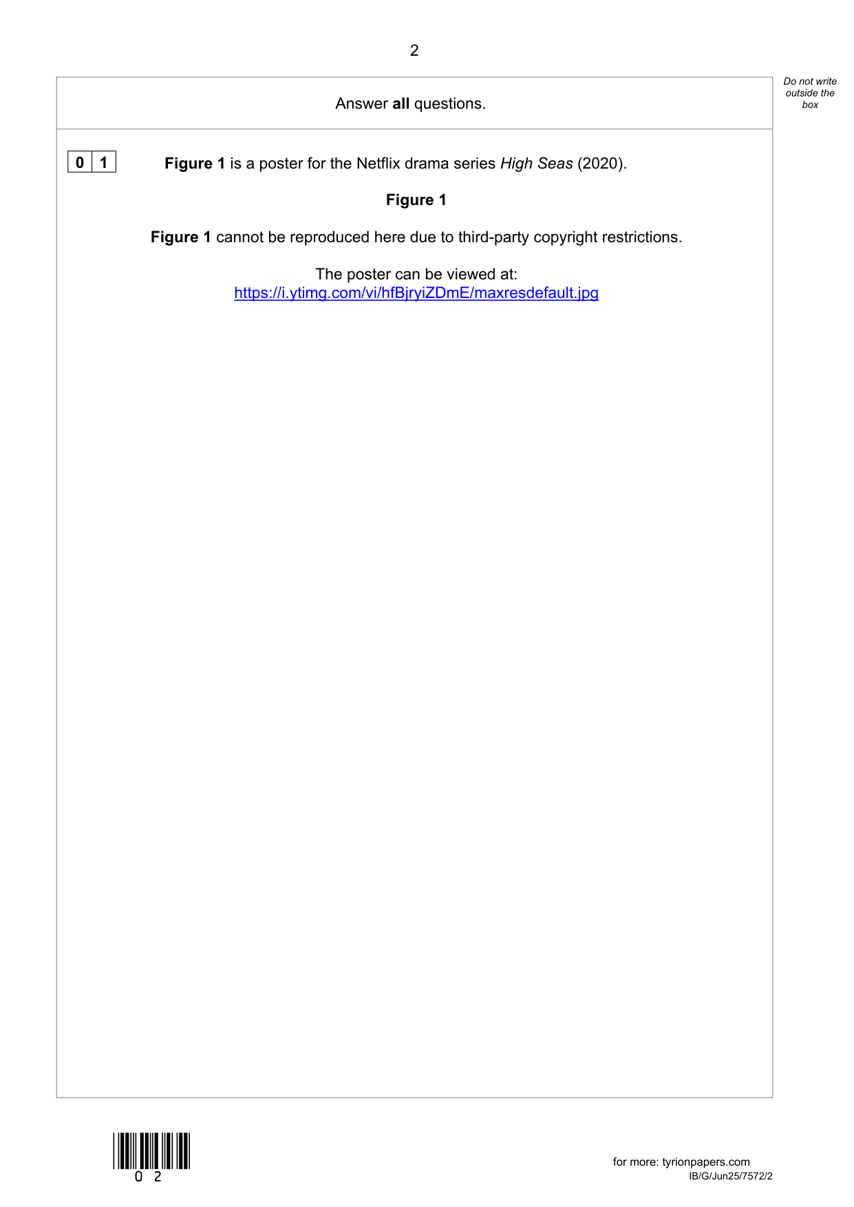 AQA GCSE Maths Paper 1 2025 Mark Scheme PDF