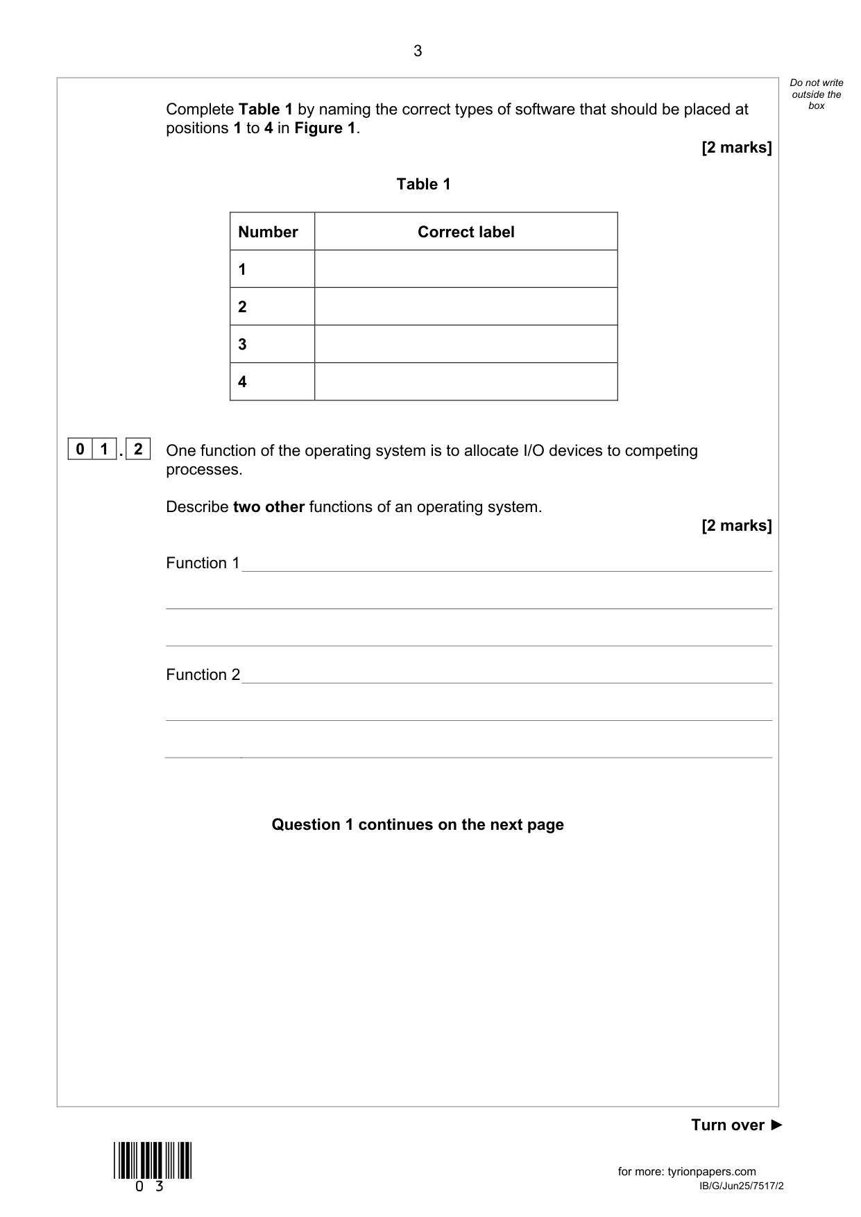 AQA A Level Computer Science Paper 2 2025 Question Paper IMG-3