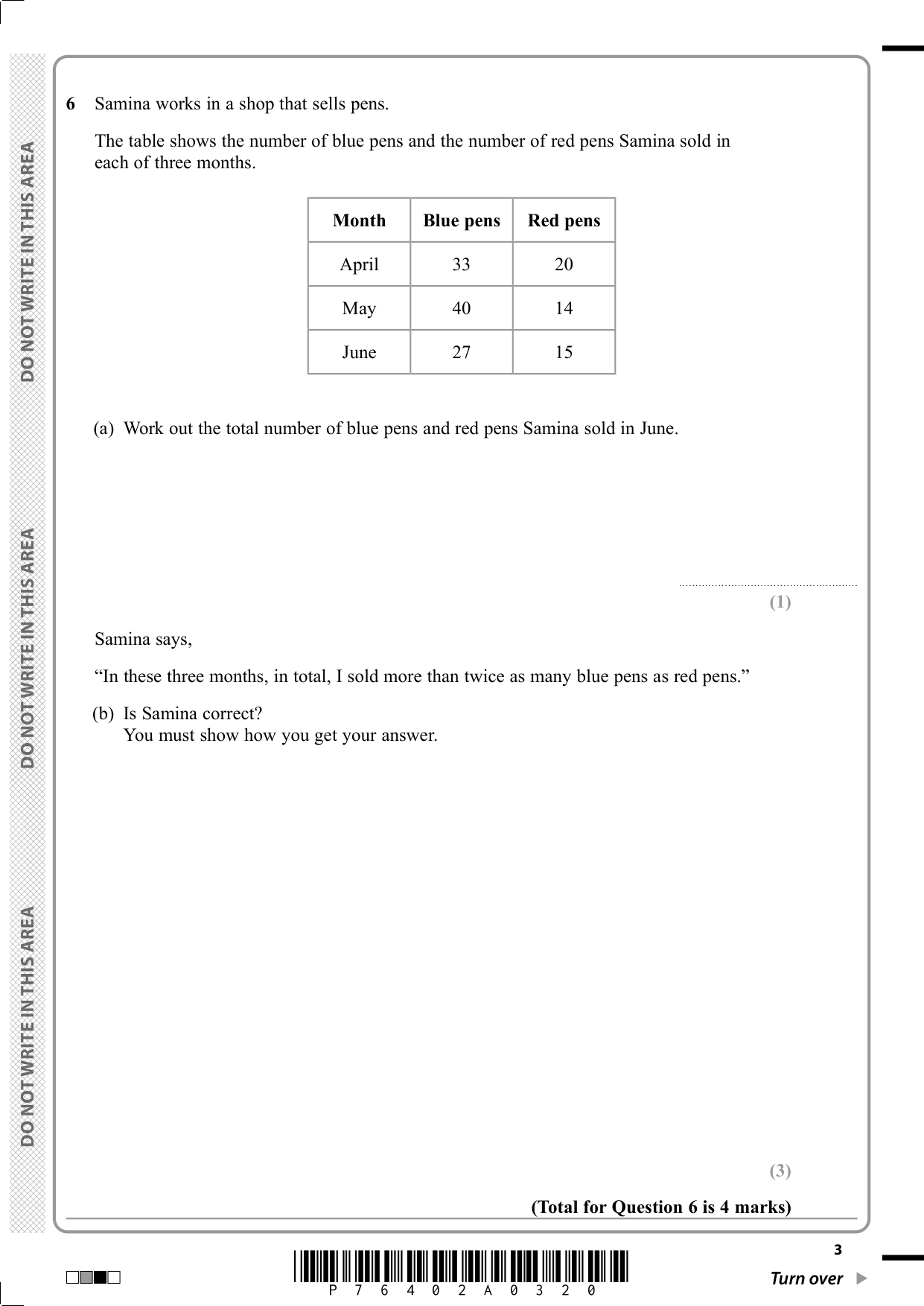 Pearson Edexcel GCSE Maths Paper 1F 2025 Question Paper PDF IMG-3
