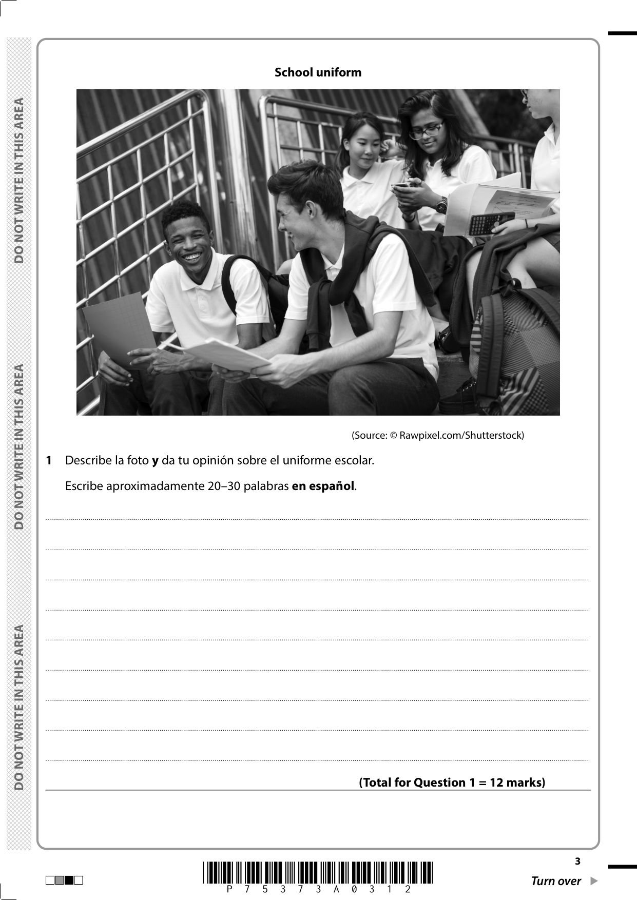 Pearson Edexcel GCSE Spanish Paper 4F 2025 Question Paper IMG-3