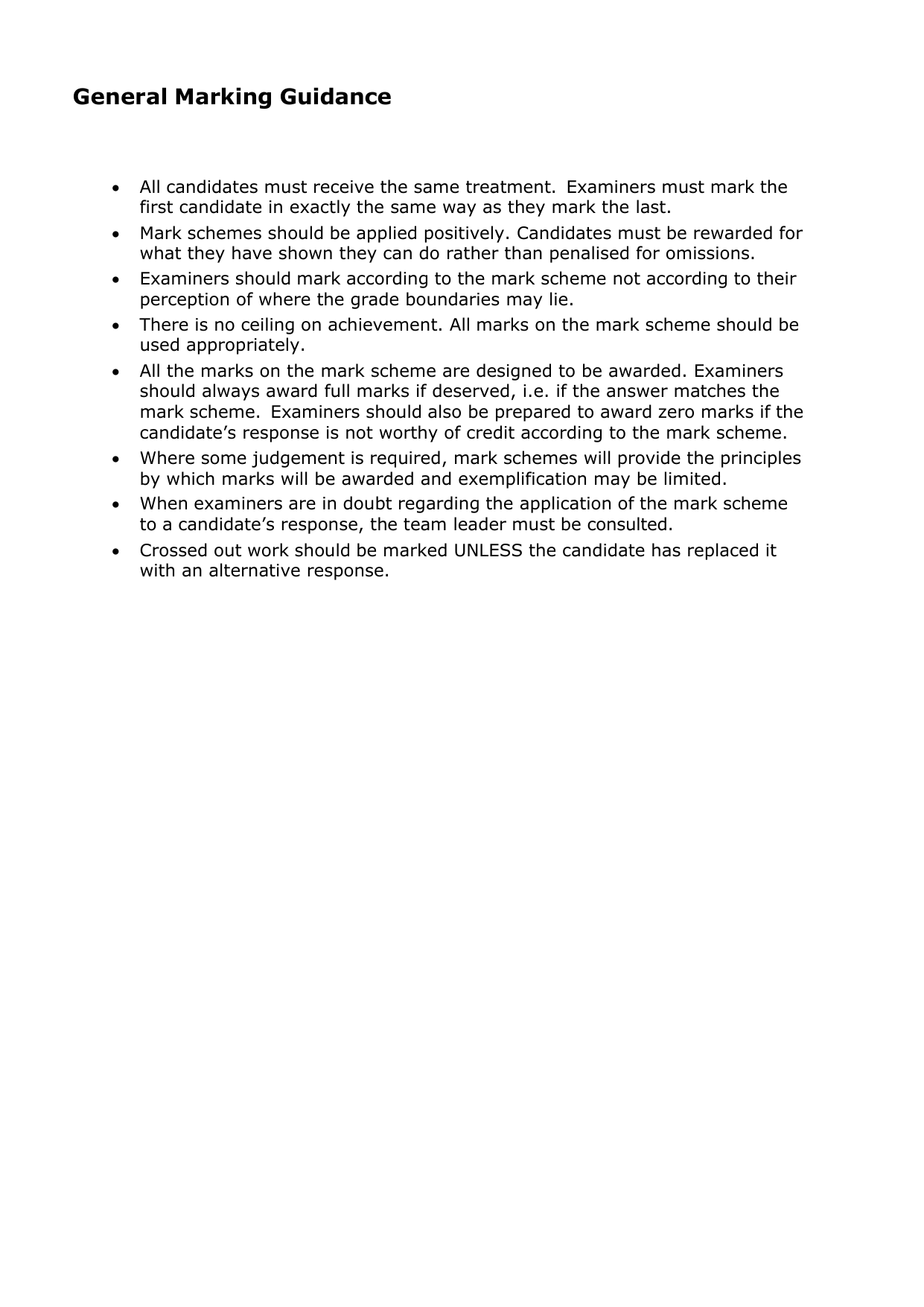 Pearson Edexcel GCSE Spanish Paper 1H 2025 Mark Scheme IMG-3