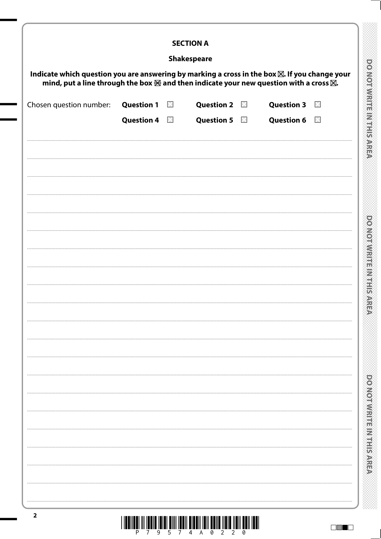 Pearson Edexcel GCSE English Literature Paper 1 2025 QP PDF