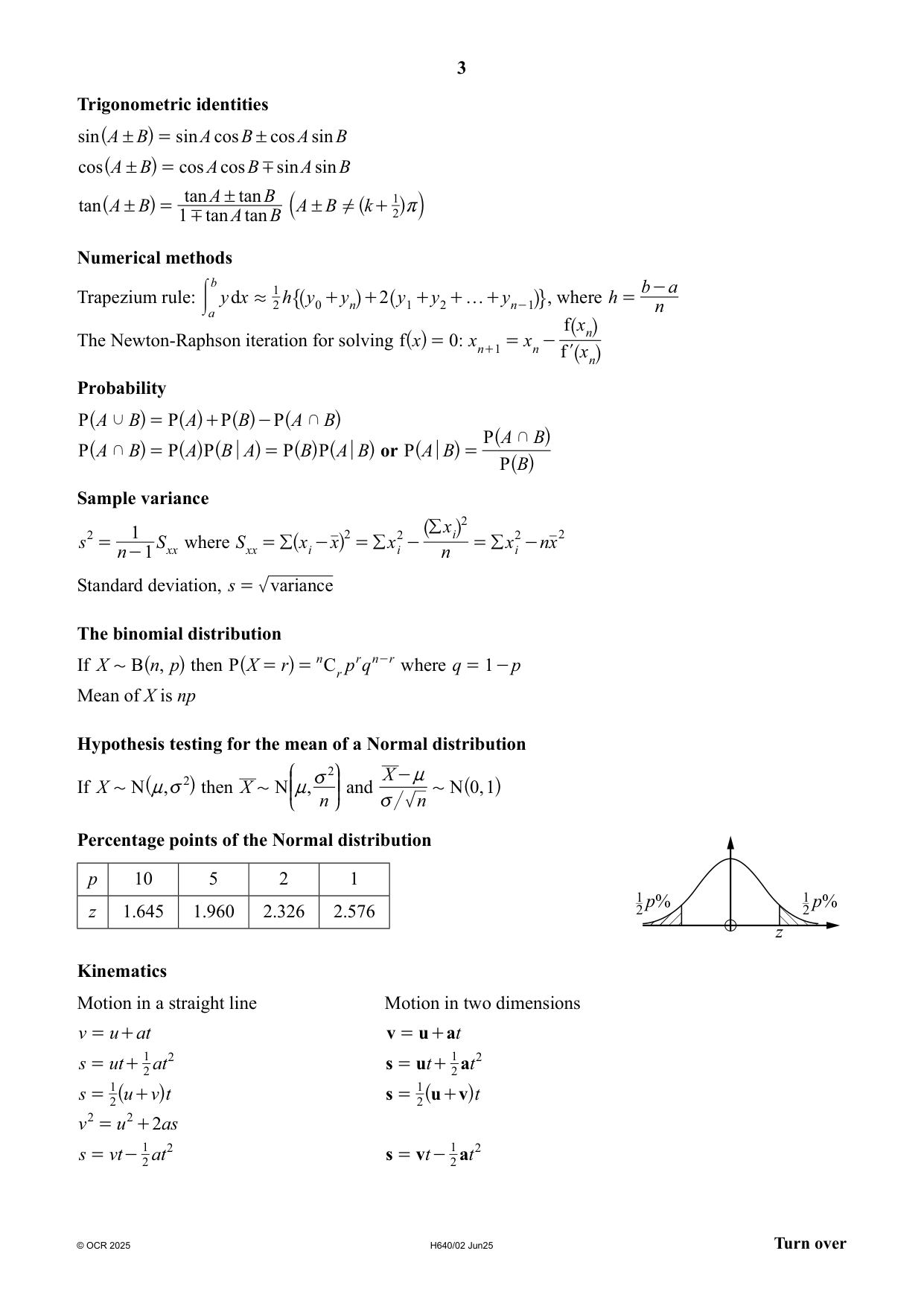OCR A Level Mathematics B MEI Paper 2 2025 Question Paper IMG-3