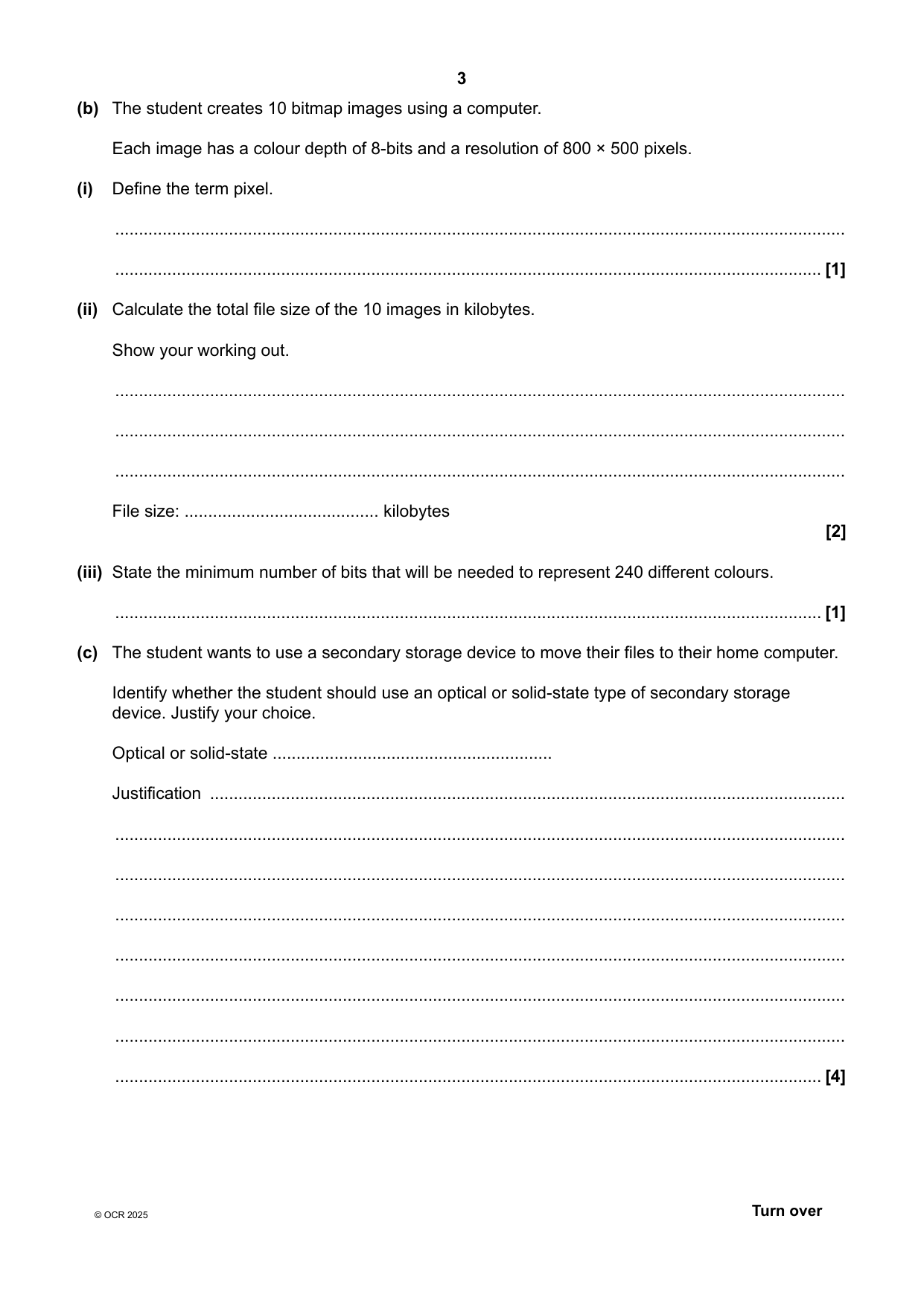 OCR GCSE Computer Science Paper 1 2025 Question Paper IMG-3