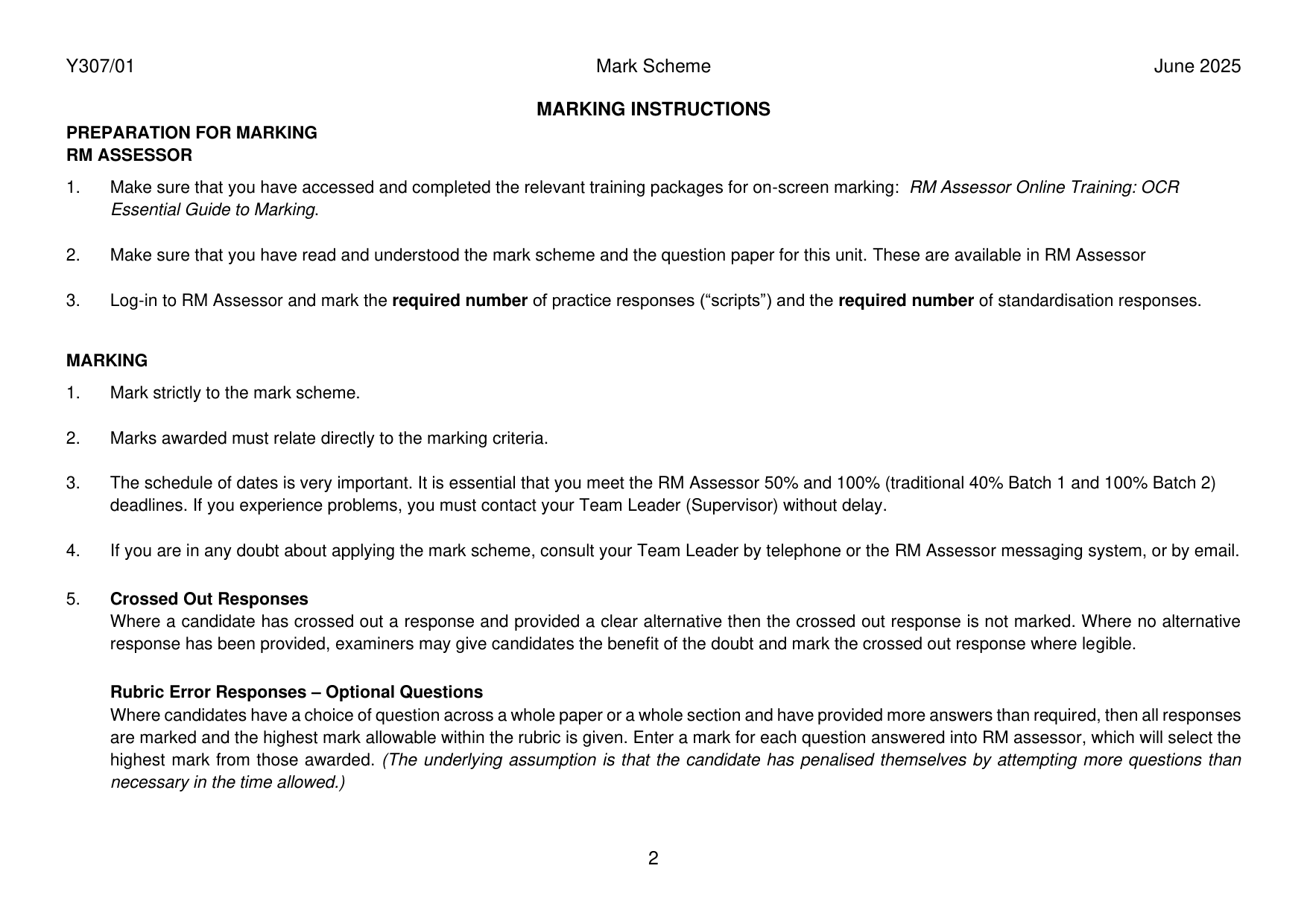 OCR A Level History A Foreign Policy 2025 Mark Scheme IMG-3