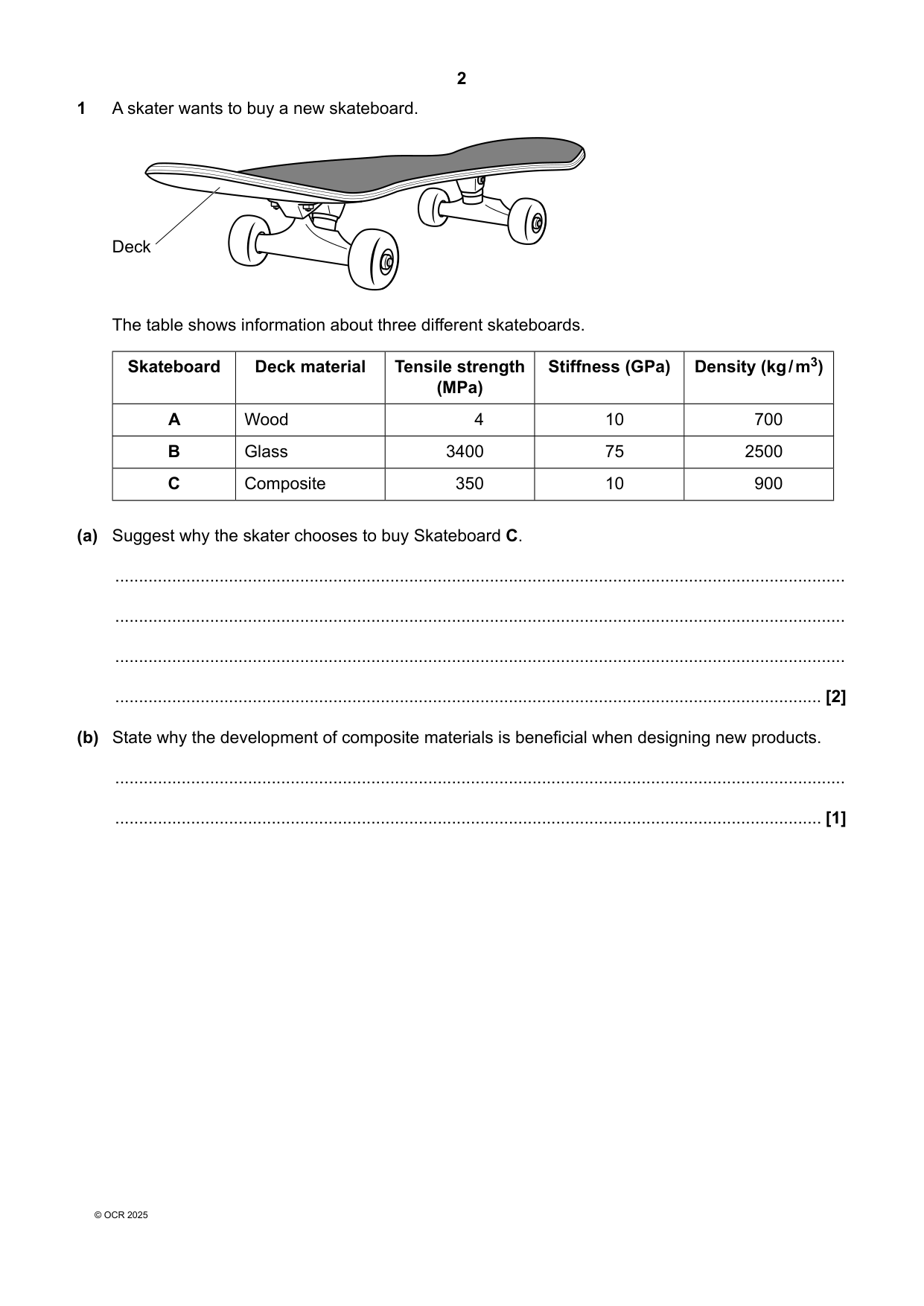 OCR GCSE Combined Science Paper 8 2025 Question Paper