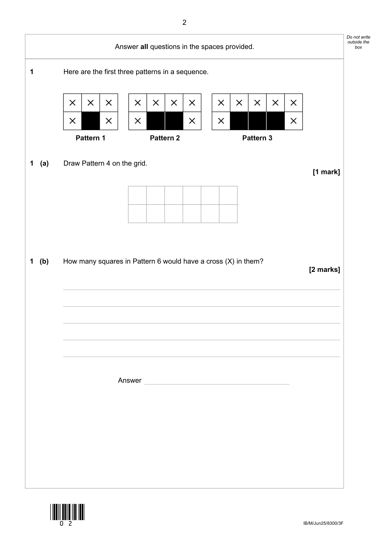 AQA GCSE Maths Paper 3 2025 Question Paper