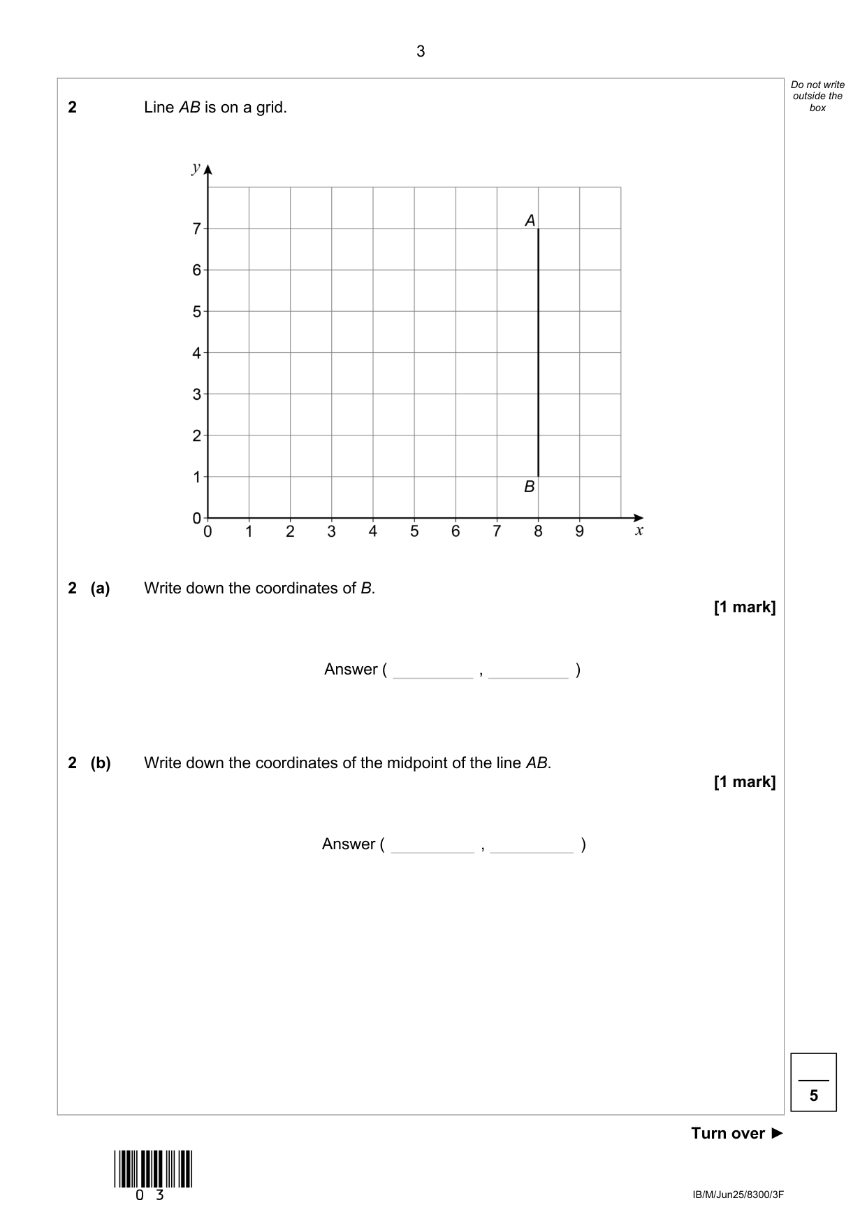AQA GCSE Maths Paper 3 2025 Question Paper IMG-3