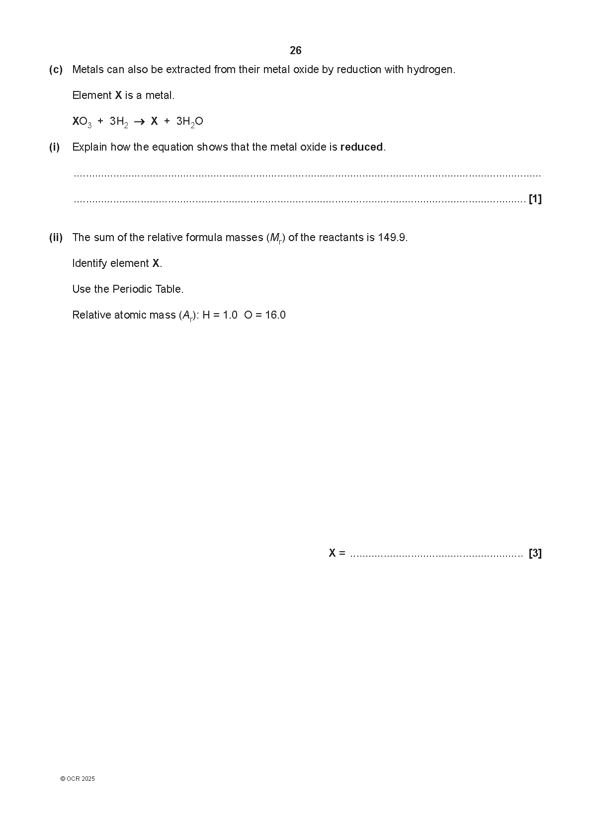 OCR GCSE Chemistry Paper 4 2025 Question Paper IMG-1