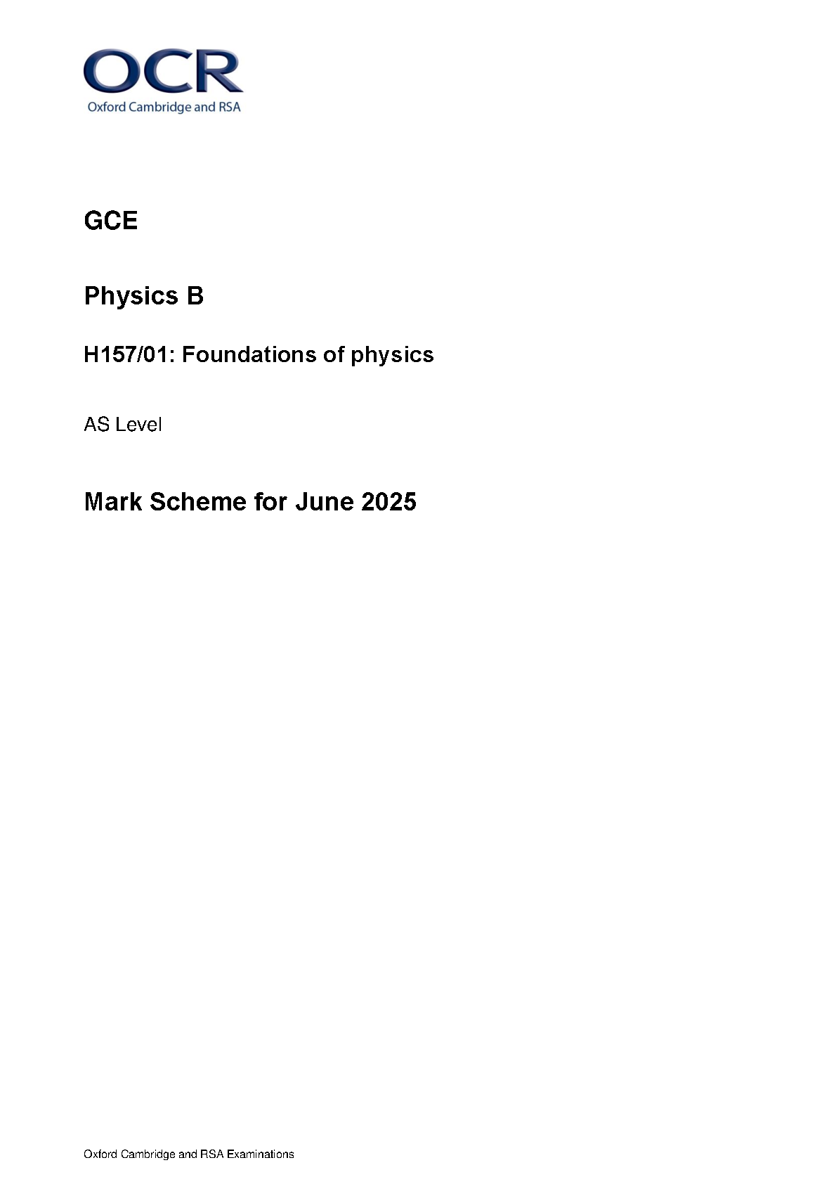 OCR AS Physics B Paper 1 2025 Mark Scheme IMG-1