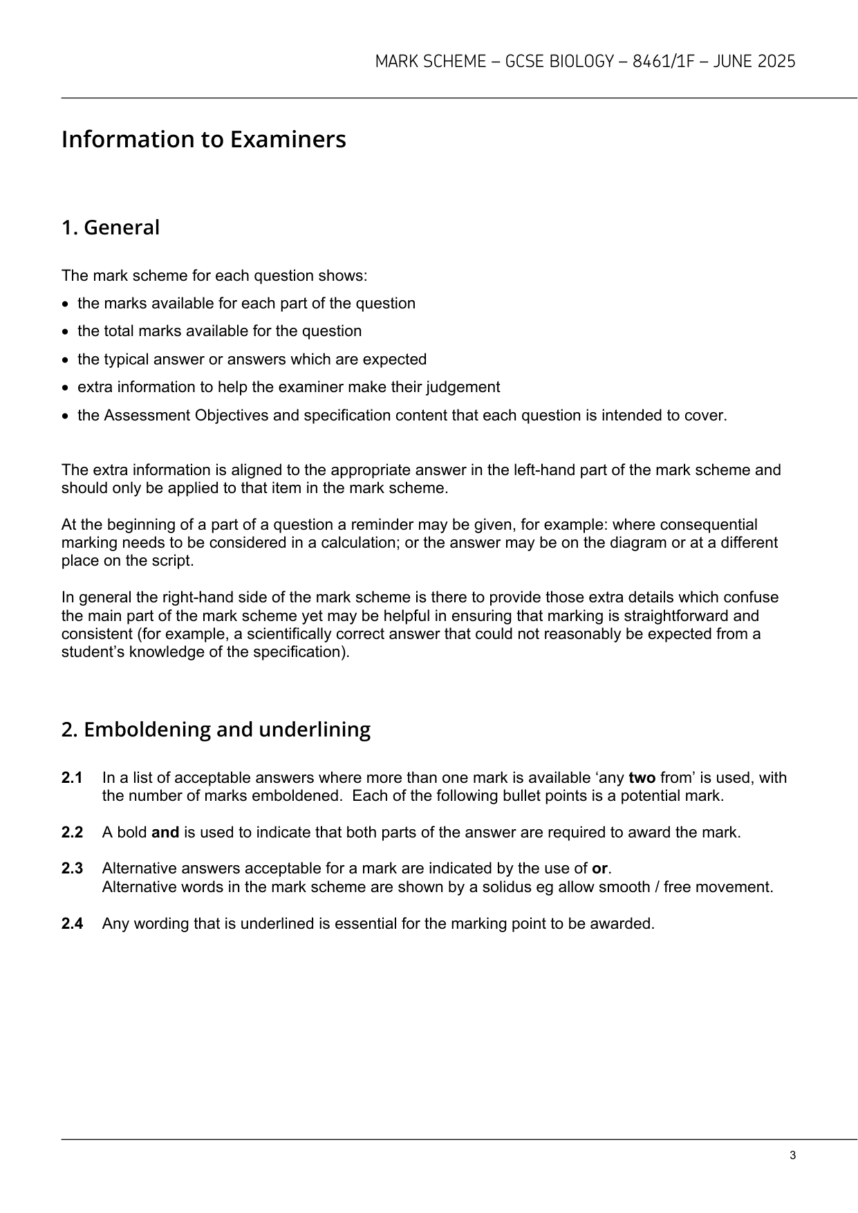 AQA GCSE Biology 1F 2025 Mark Scheme PDF IMG-3