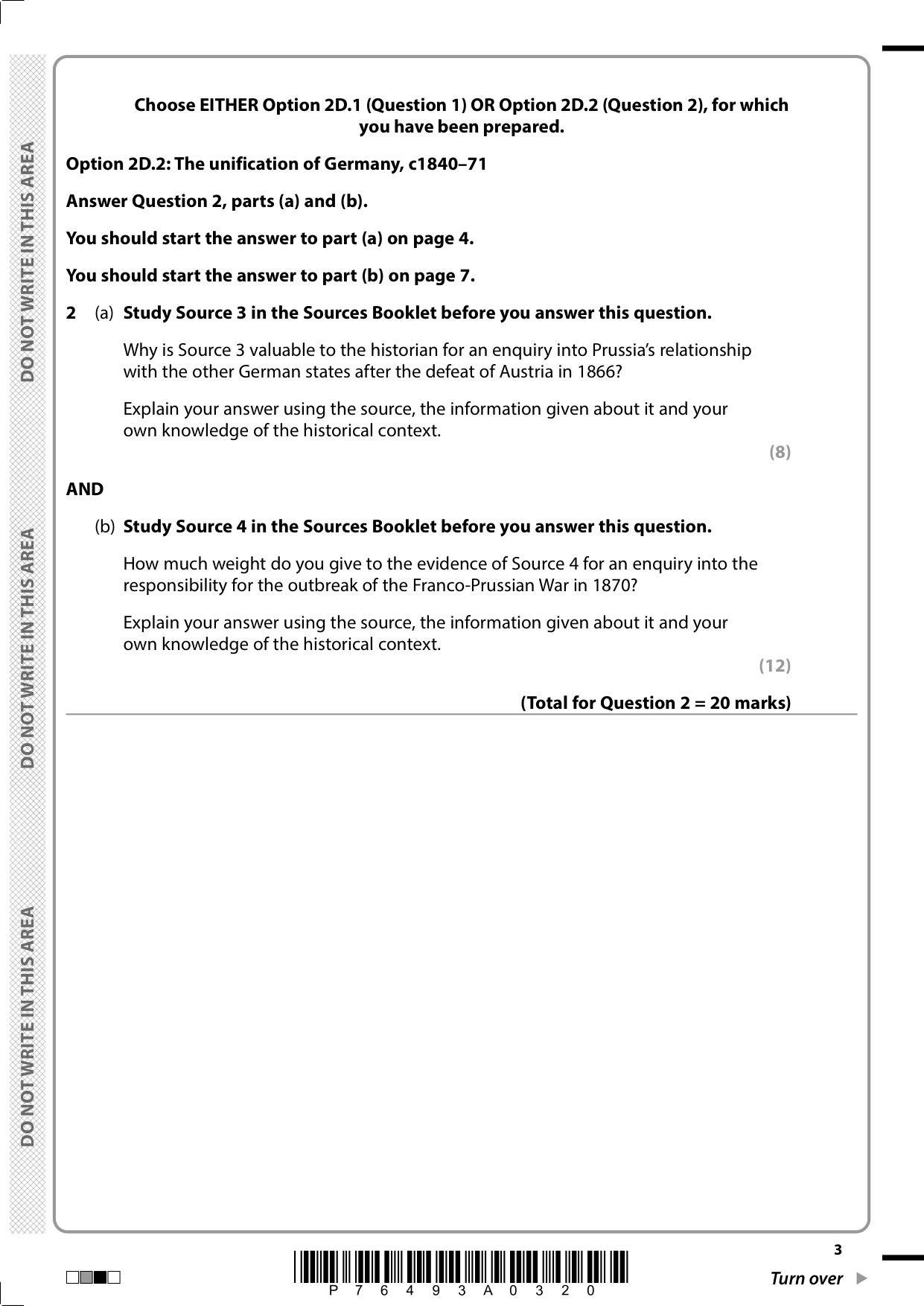 Pearson Edexcel AS History Paper 2D 2025 Question Paper PDF IMG-3