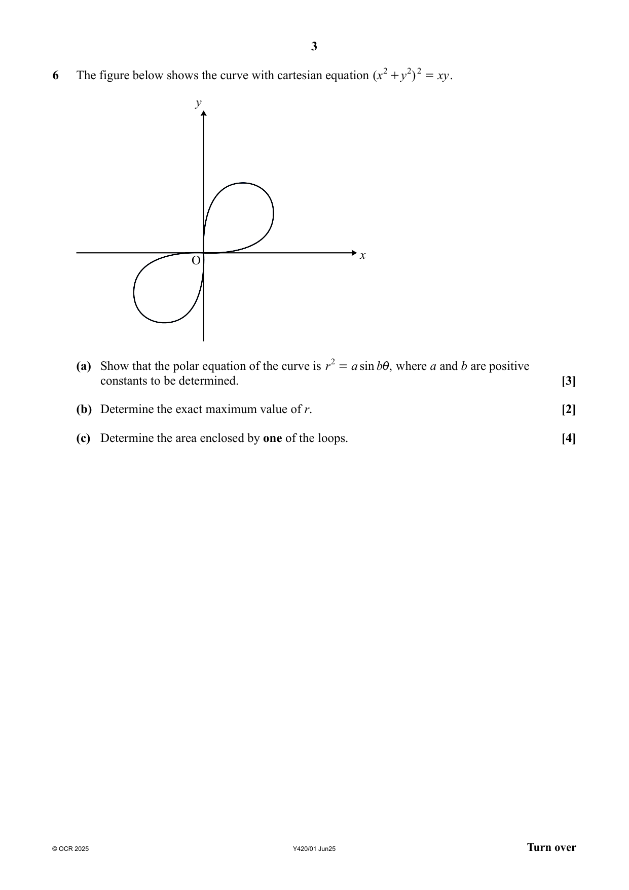 OCR A Level Further Maths Paper 1 Core Pure 2025 QP IMG-3
