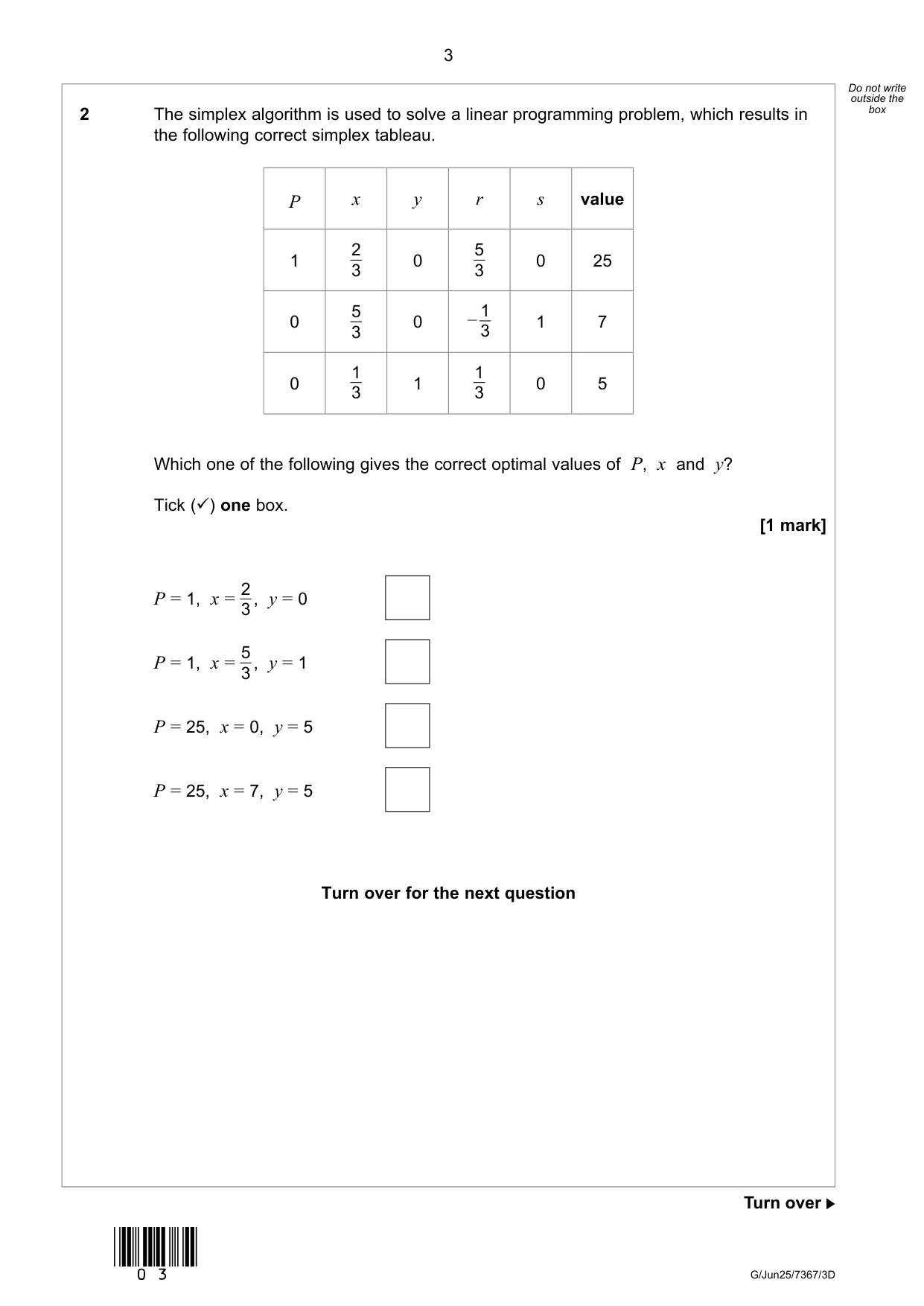 AQA Further Mathematics Paper 3D 2025 Question Paper PDF IMG-3