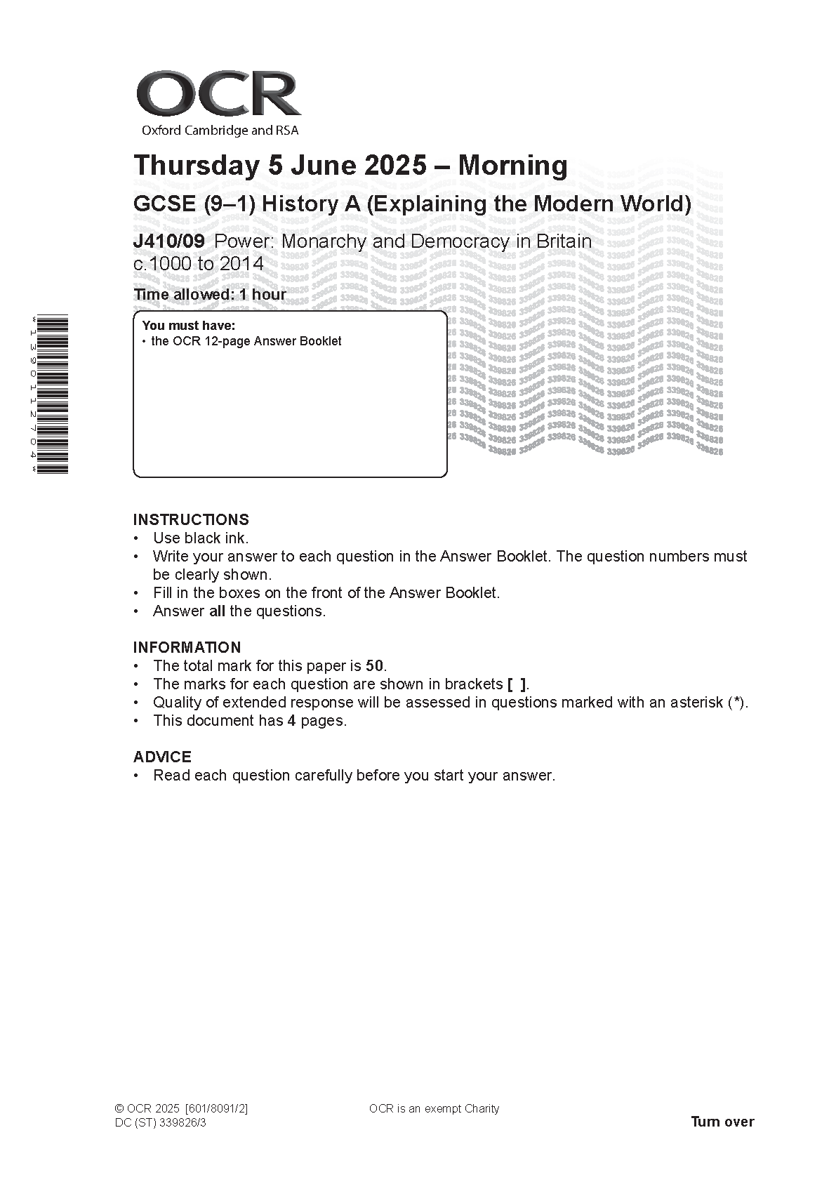 OCR GCSE History A Paper 9 2025 Question Paper IMG-1