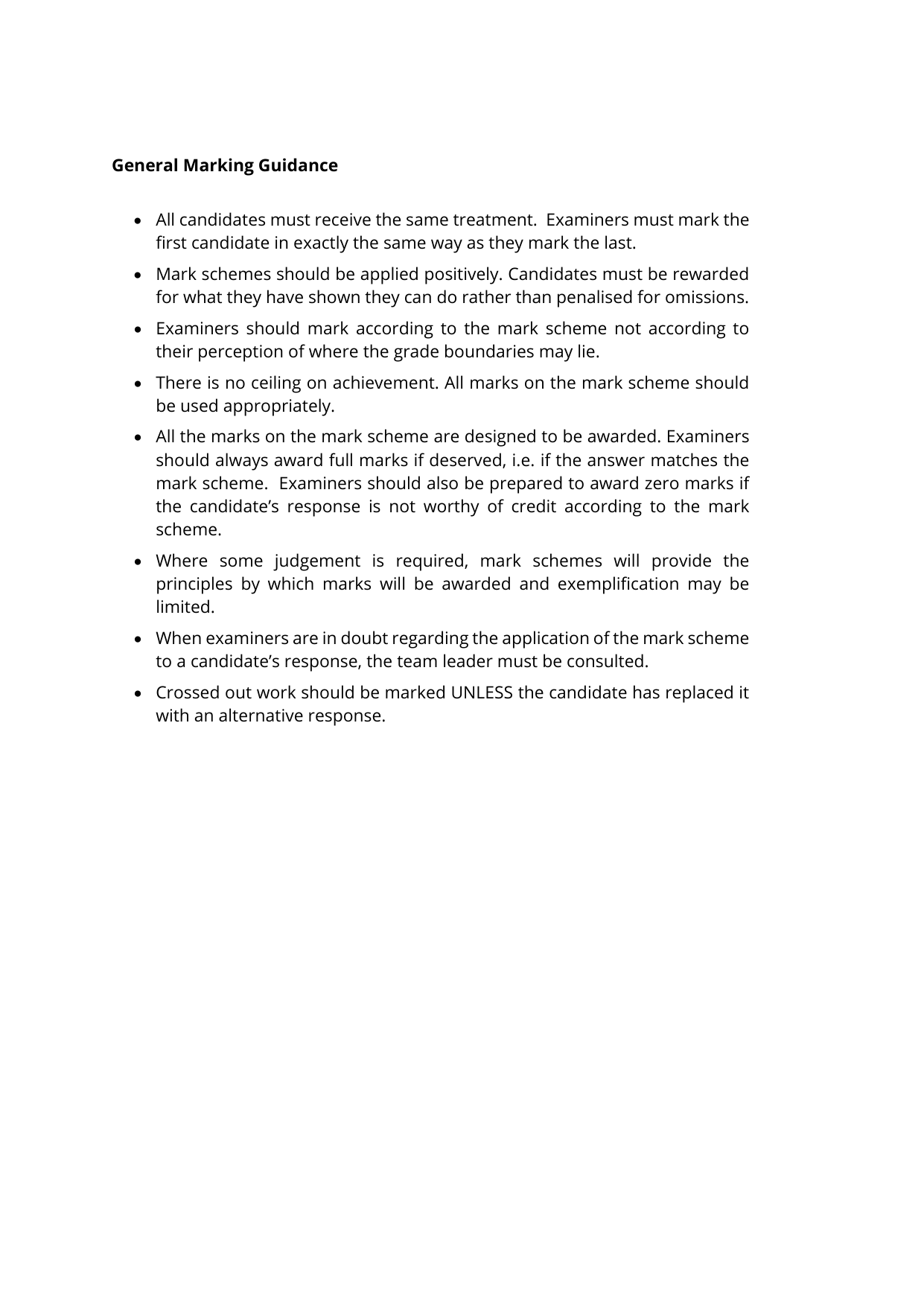 Pearson Edexcel GCSE Chemistry Paper 1F 2025 Mark Scheme IMG-3