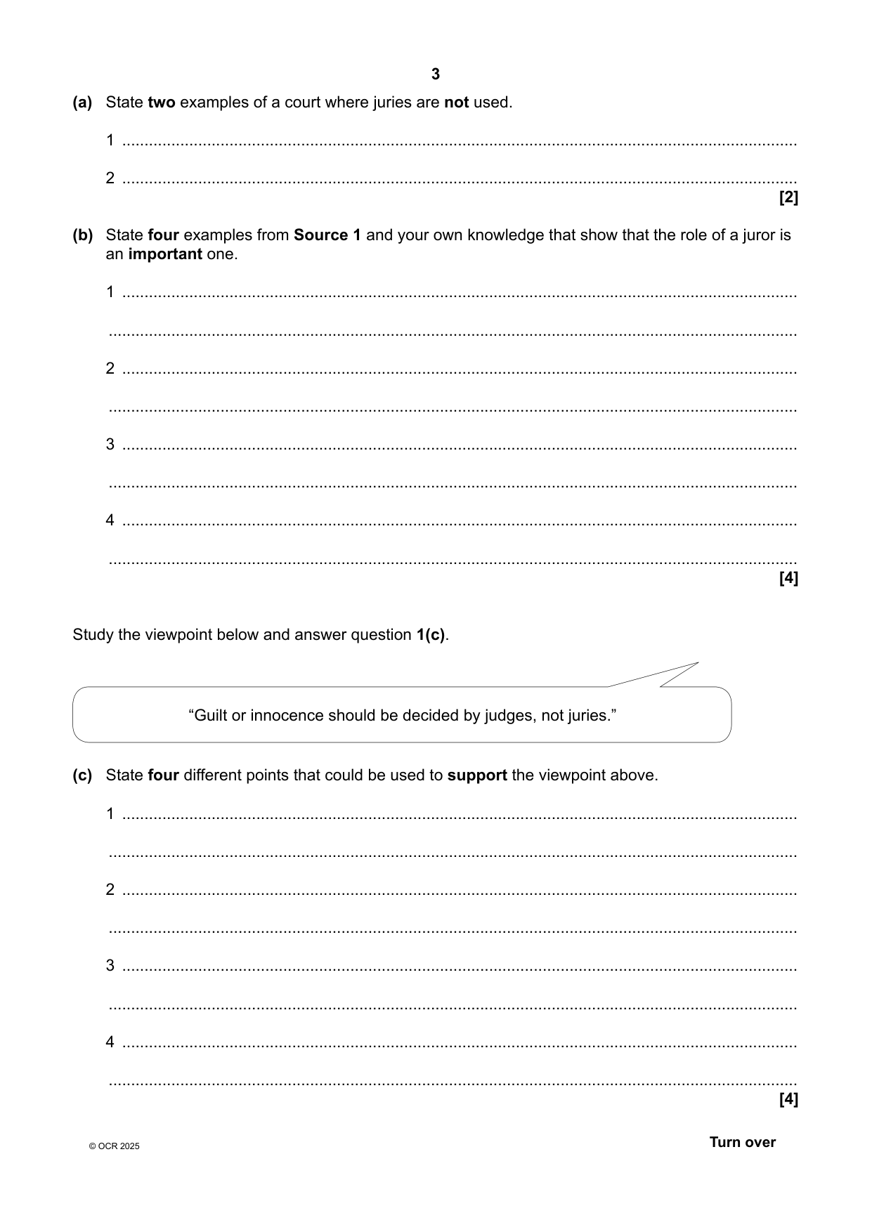 OCR GCSE Citizenship Studies Paper 3 2025 Question Paper IMG-3