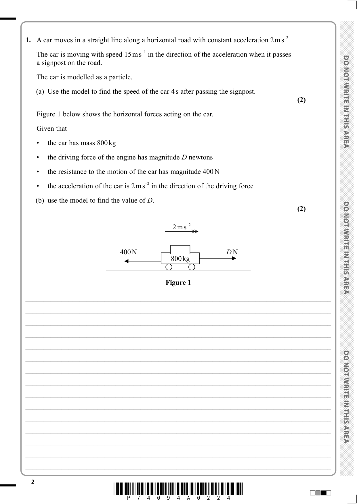 Pearson Edexcel A Level Mathematics Paper 32 2025 QP