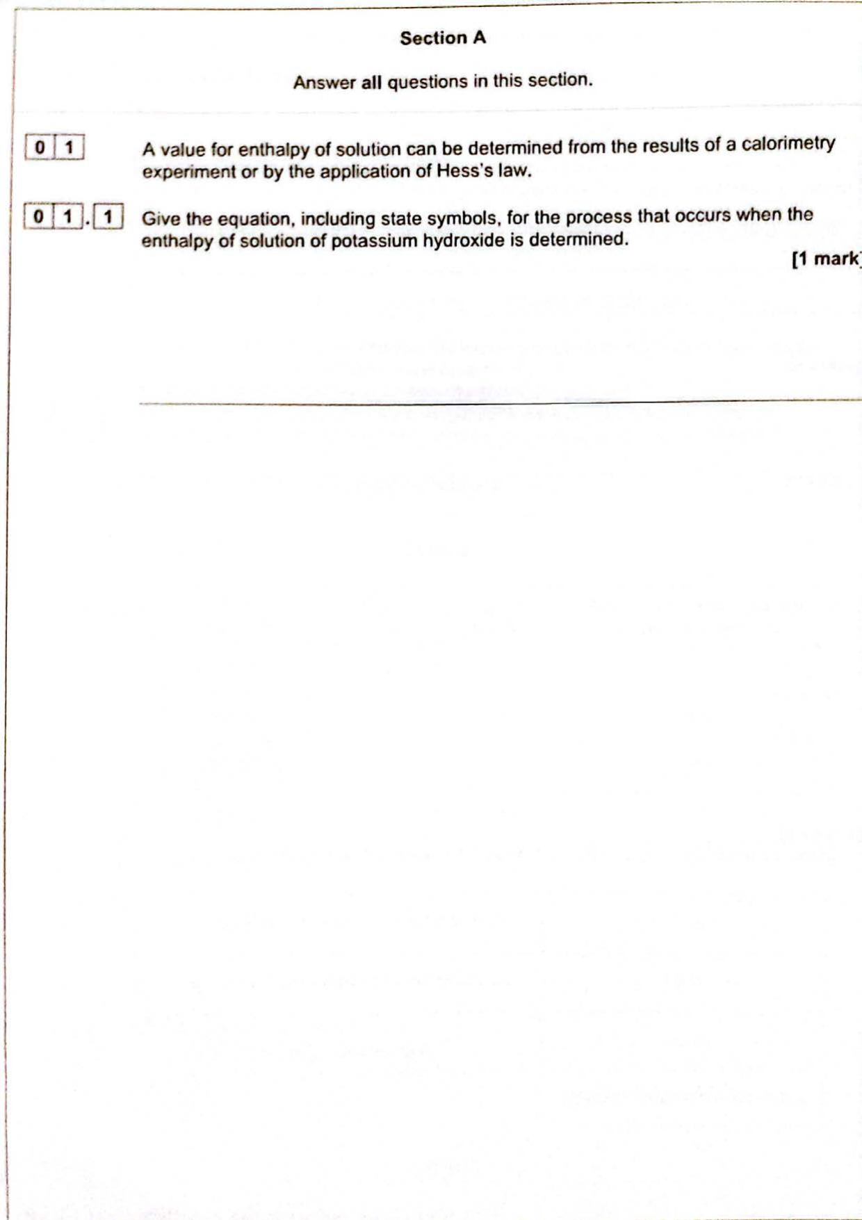 AQA A Level Chemistry Paper 3 2025 Question Paper PDF