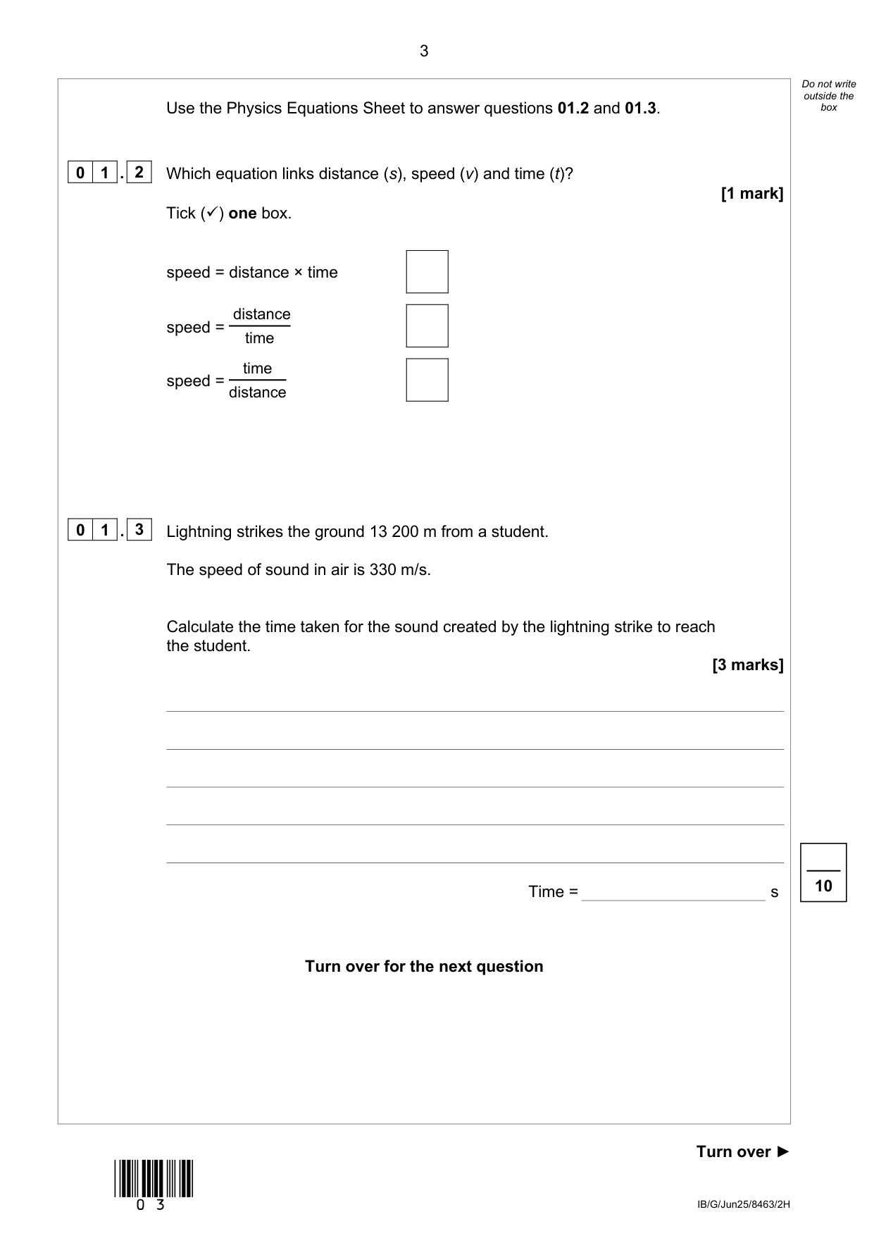 AQA GCSE Physics 2H 2025 Question Paper PDF IMG-3