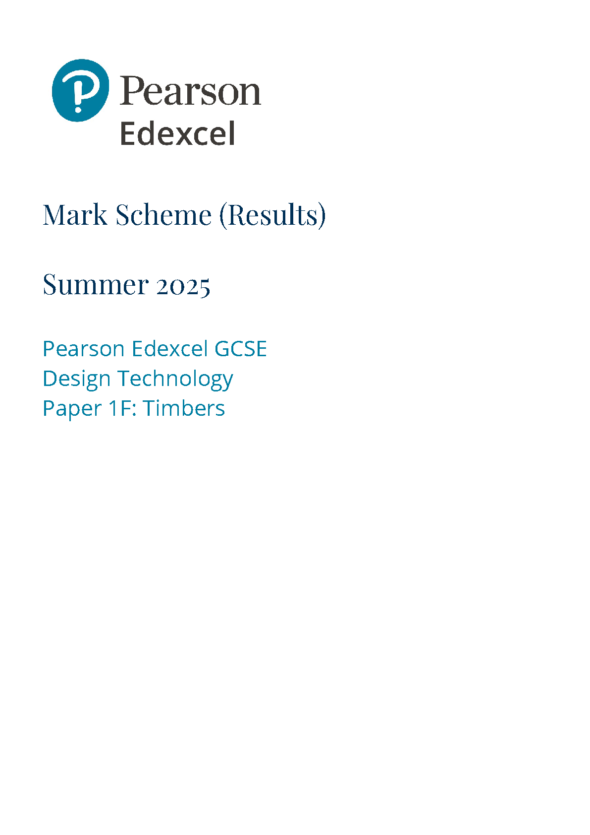 Pearson Edexcel GCSE Design and Technology Paper 1F 2025 MS IMG-1