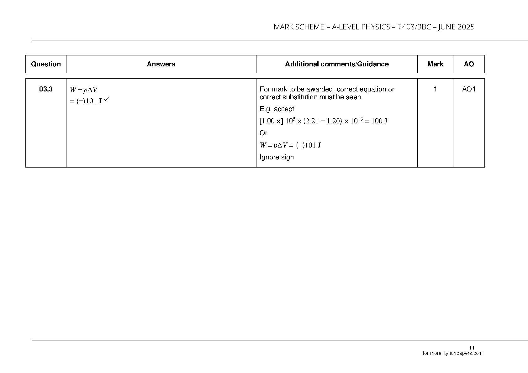 AQA A Level Physics Paper 3BC 2025 Mark Scheme IMG-1