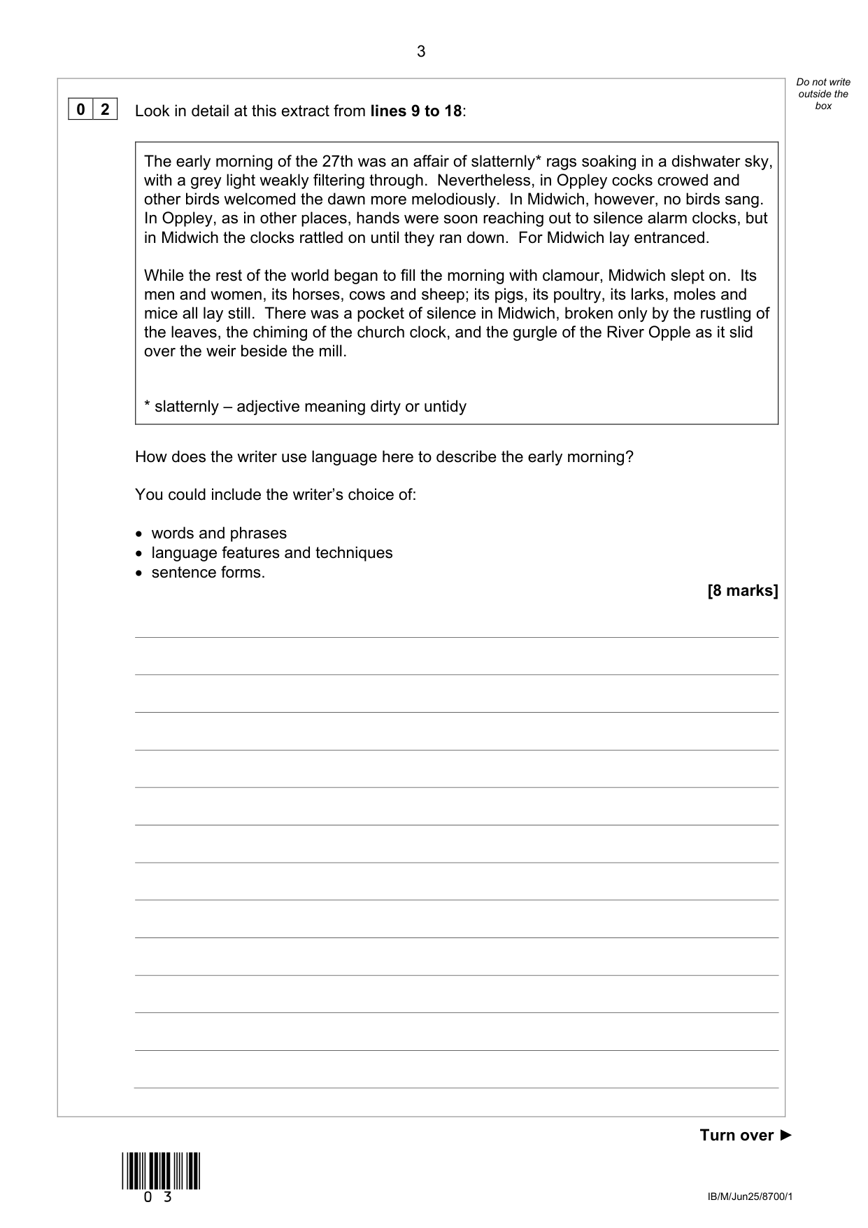 AQA GCSE English Language Paper 1 2025 QP IMG-3