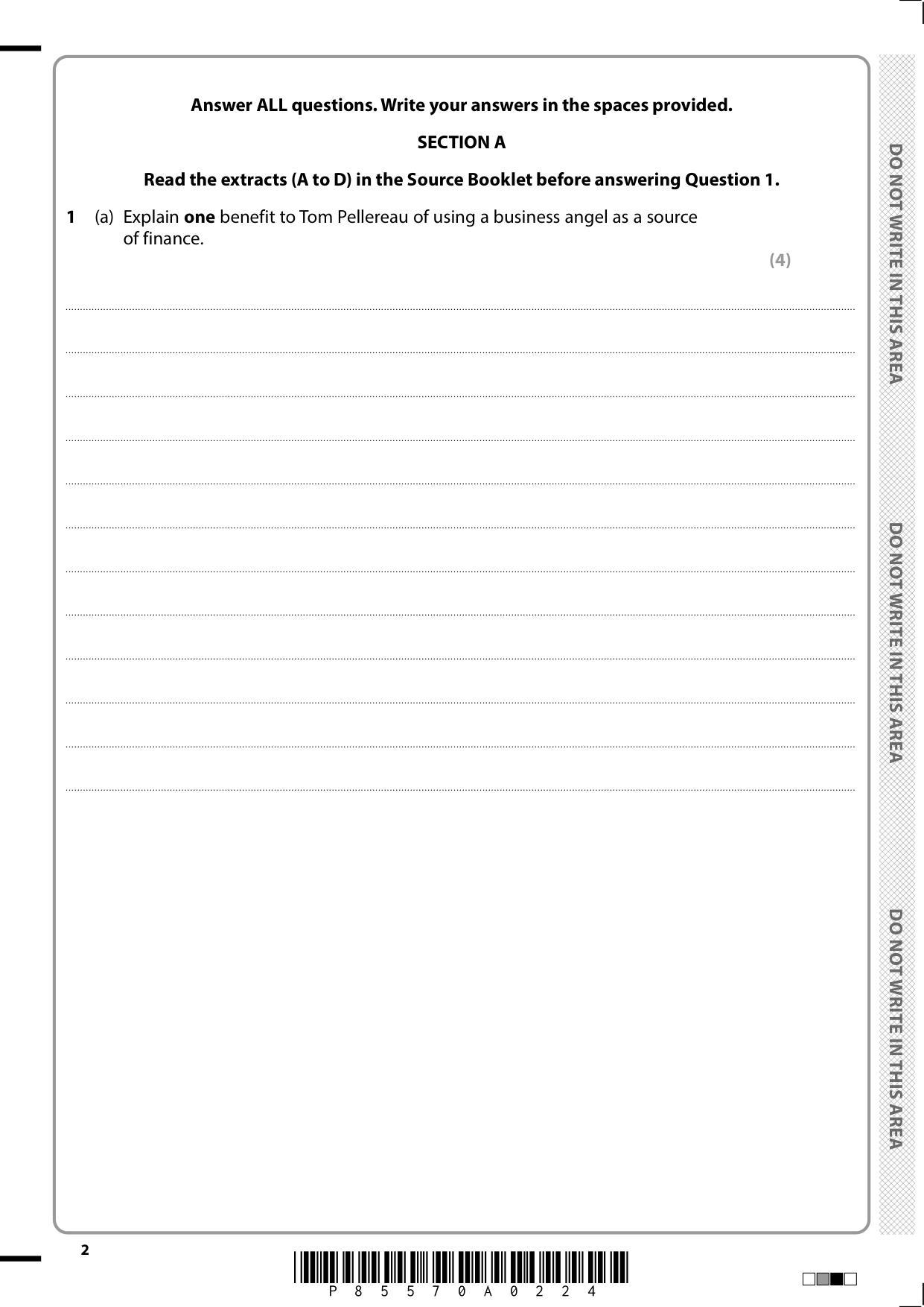 Pearson Edexcel A Level Business Paper 2 2025 Question Paper