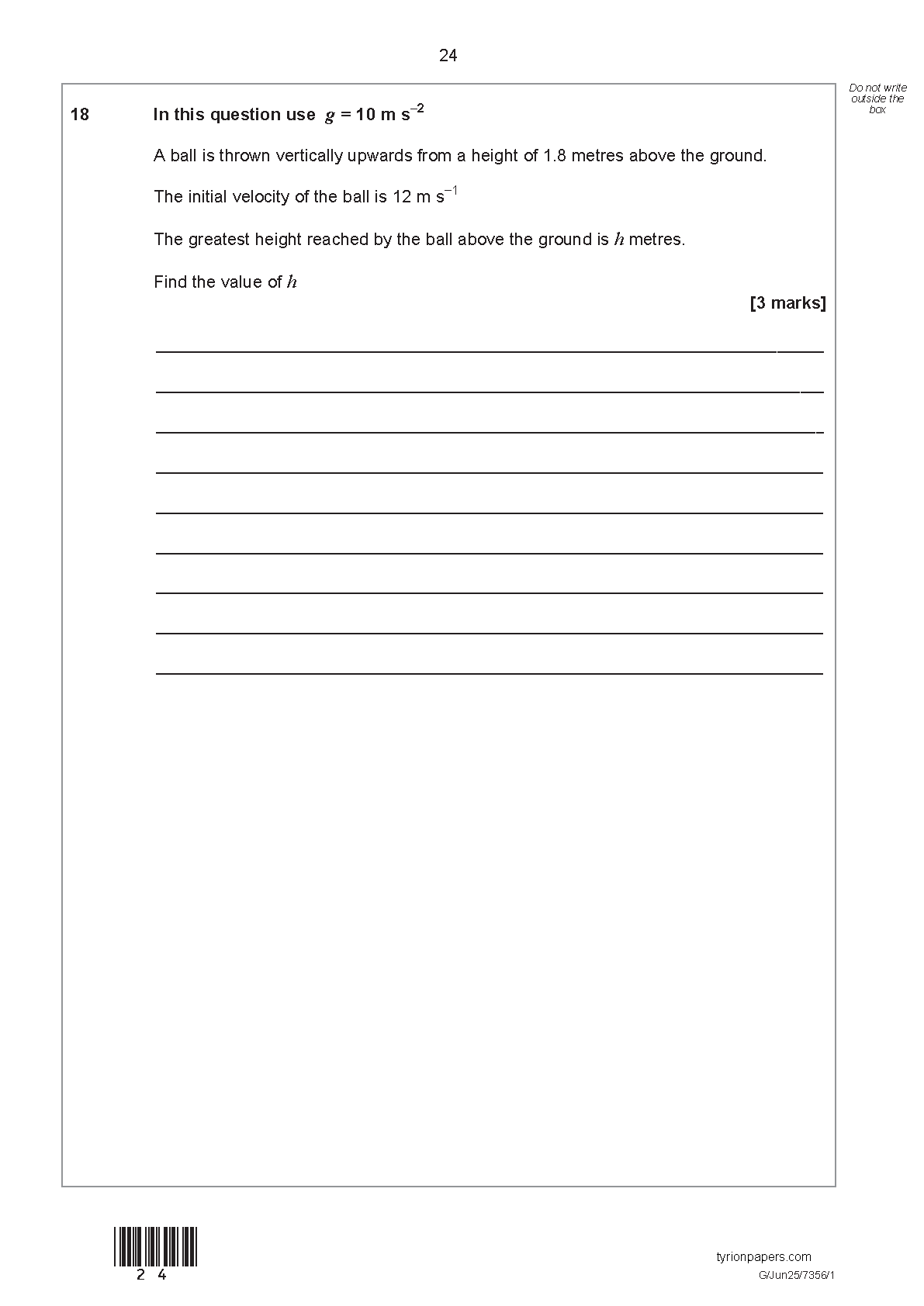 AQA AS Mathematics  Paper 1 2025 QP IMG-1