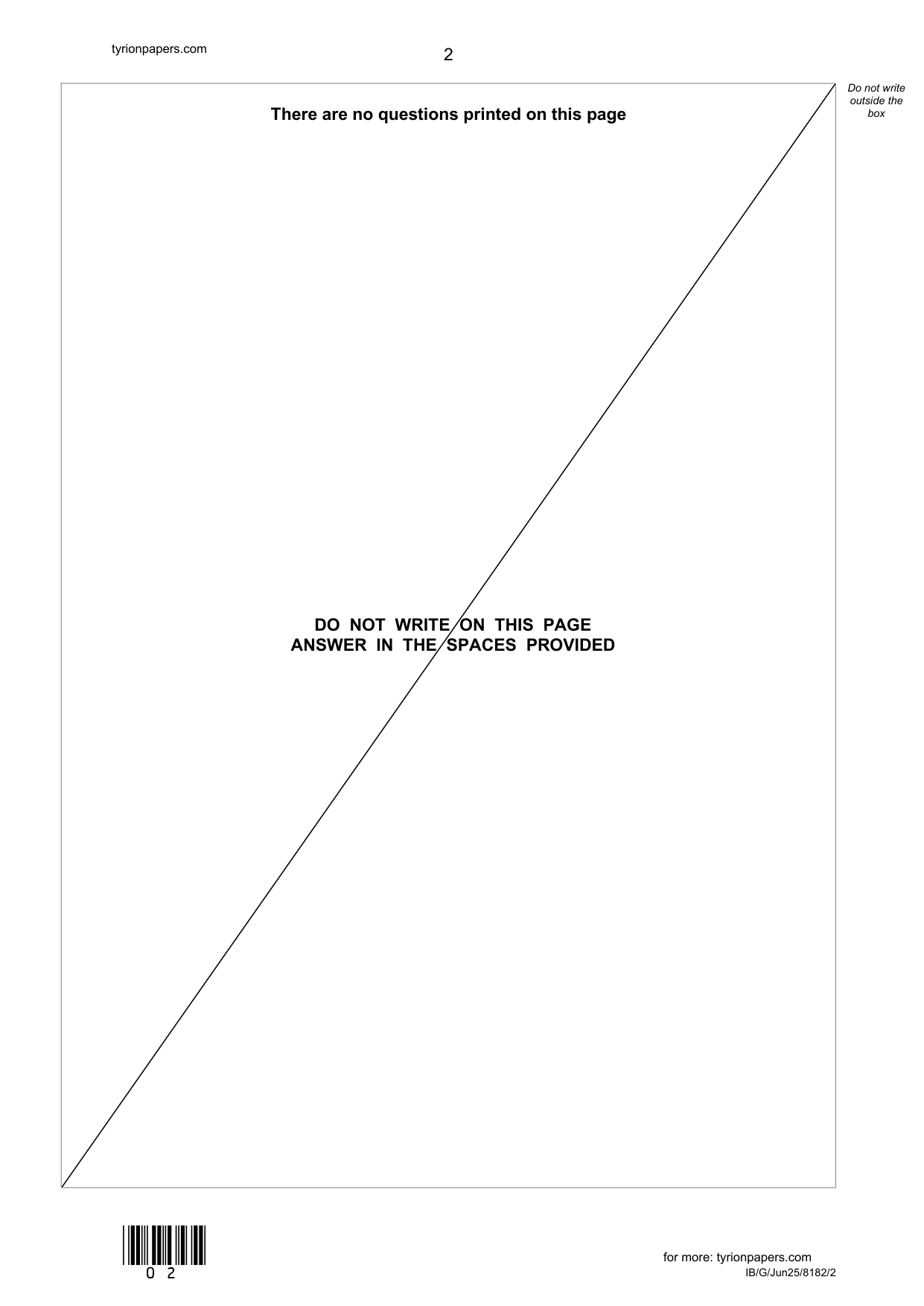 AQA GCSE Psychology Paper 2 2025 Question Paper