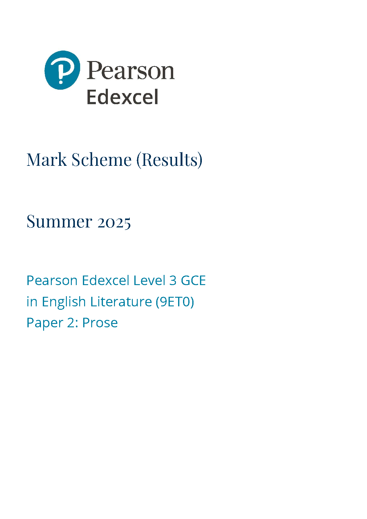 Pearson Edexcel A Level English Literature 2025 Paper 2 MS IMG-1