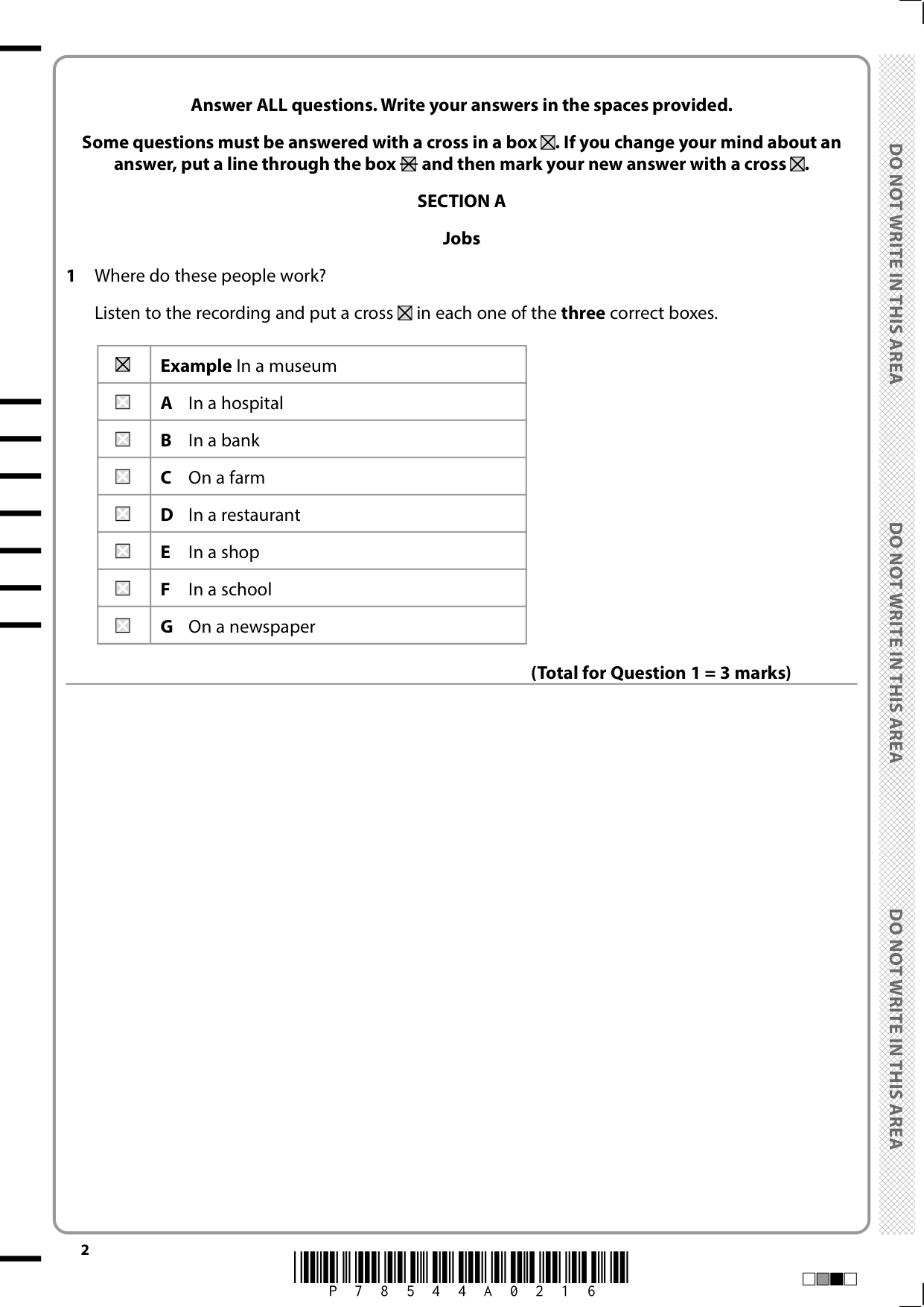 Pearson Edexcel GCSE Russian Paper 1F 2025 Question Paper