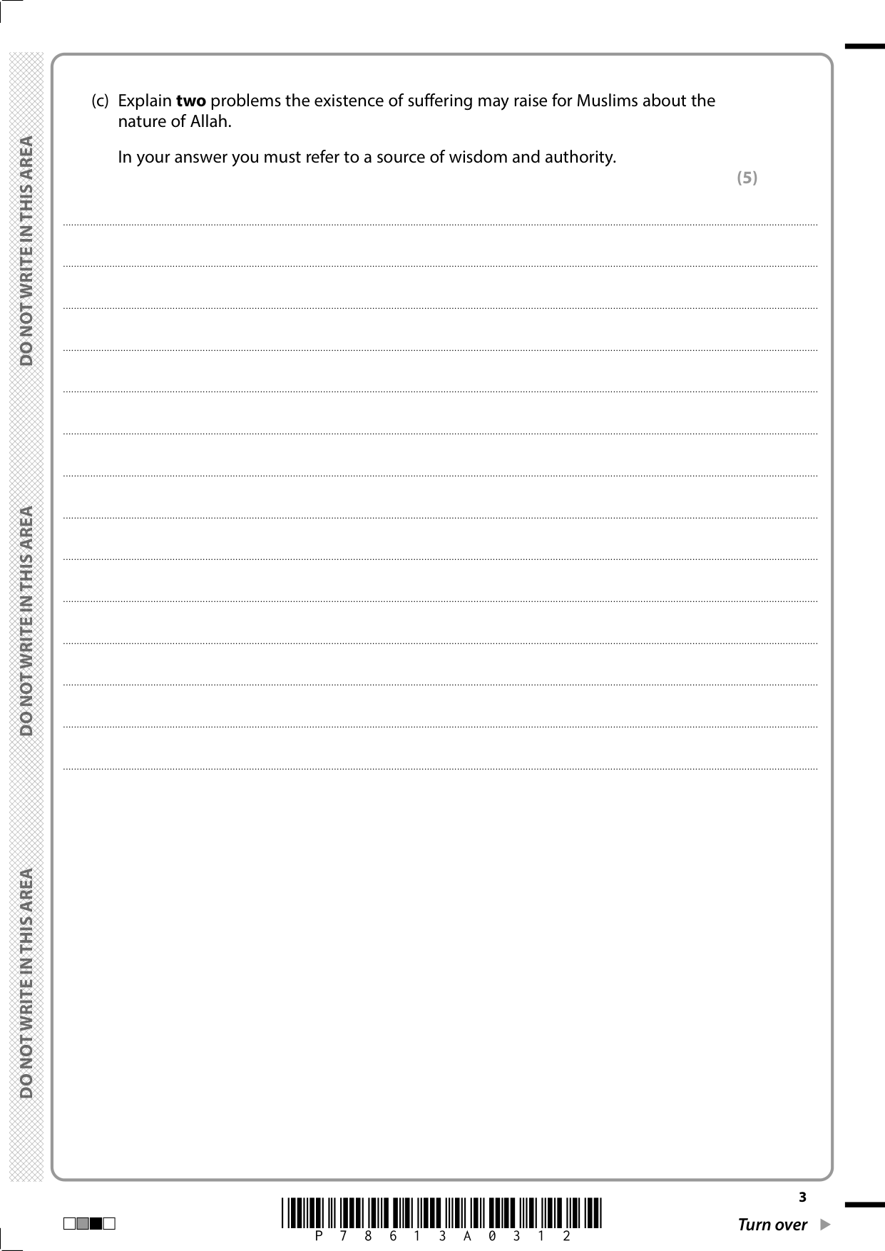 Pearson Edexcel GCSE Religious Studies Paper 3C 2025 QP IMG-3