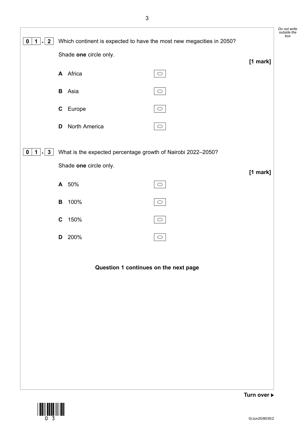 AQA GCSE Geography Paper 2 2025 Question Paper IMG-3