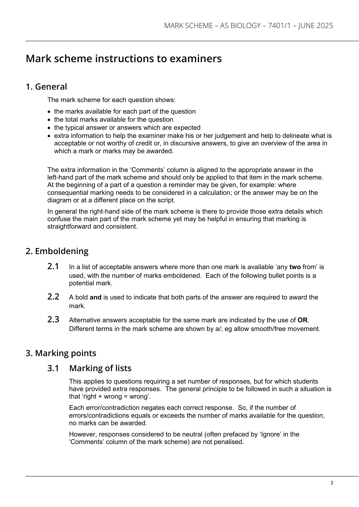 AQA AS Biology Paper 1 2025 Mark Scheme PDF IMG-3