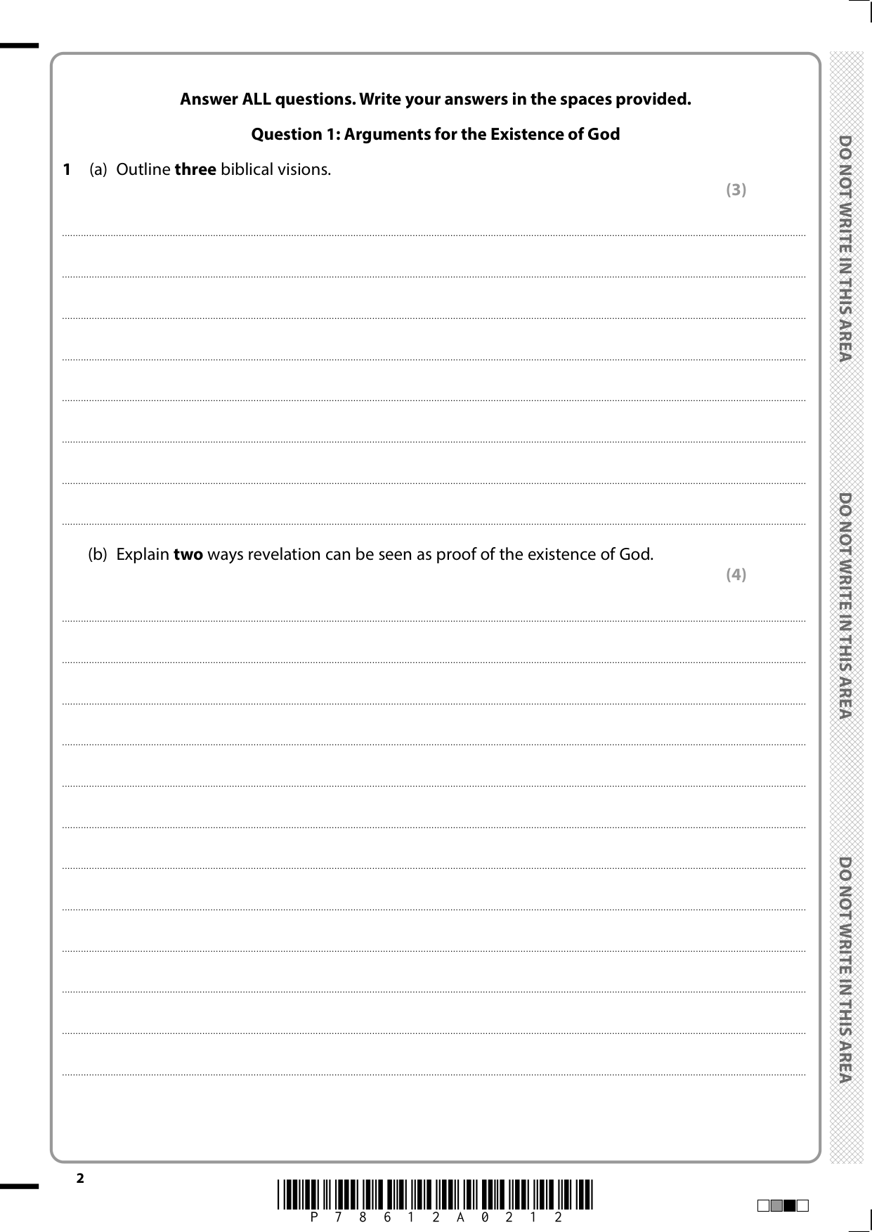 Pearson Edexcel GCSE Religious Studies Paper 3b 2025 QP