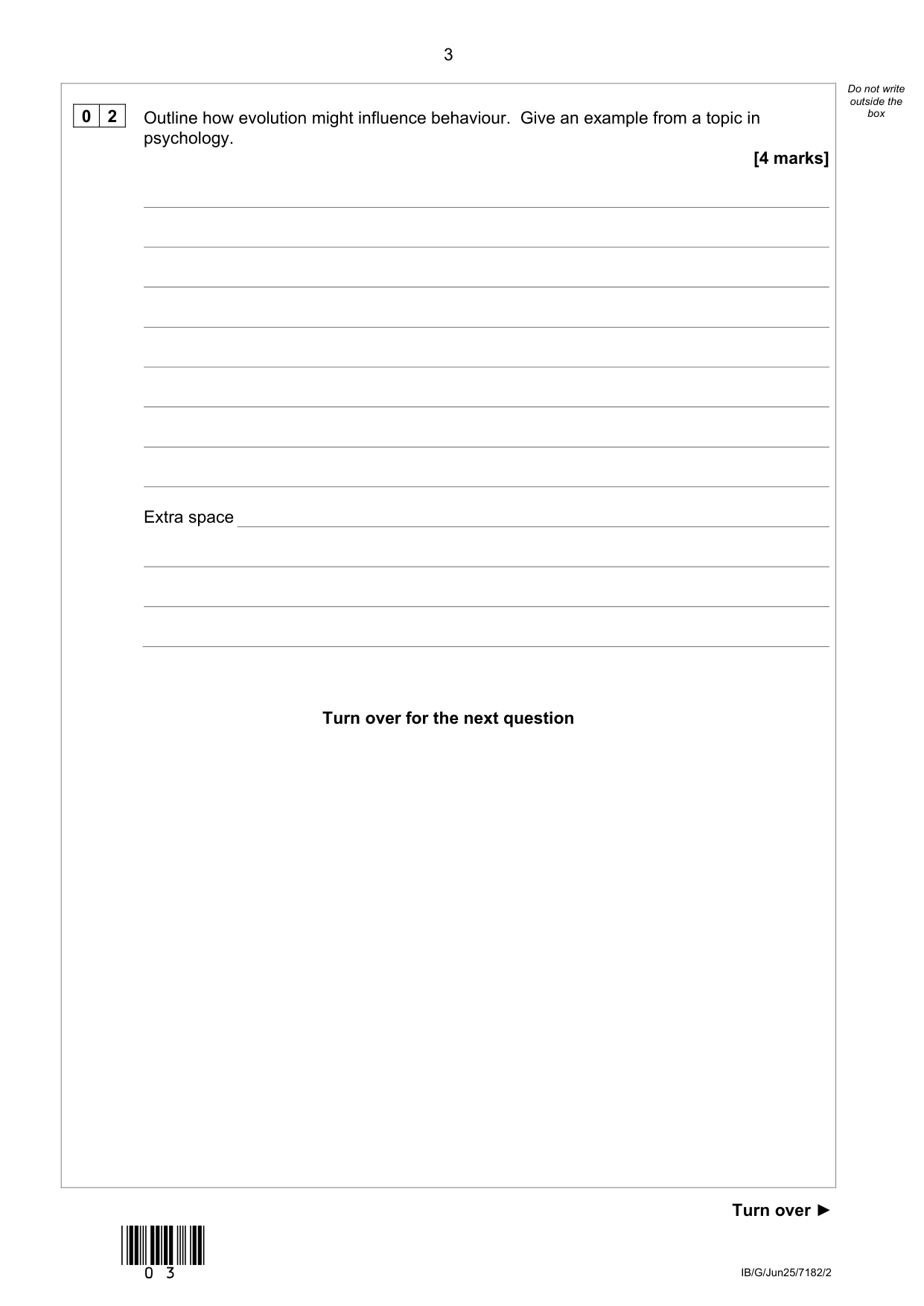 AQA A Level Psychology Paper 2 2025 Question Paper IMG-3
