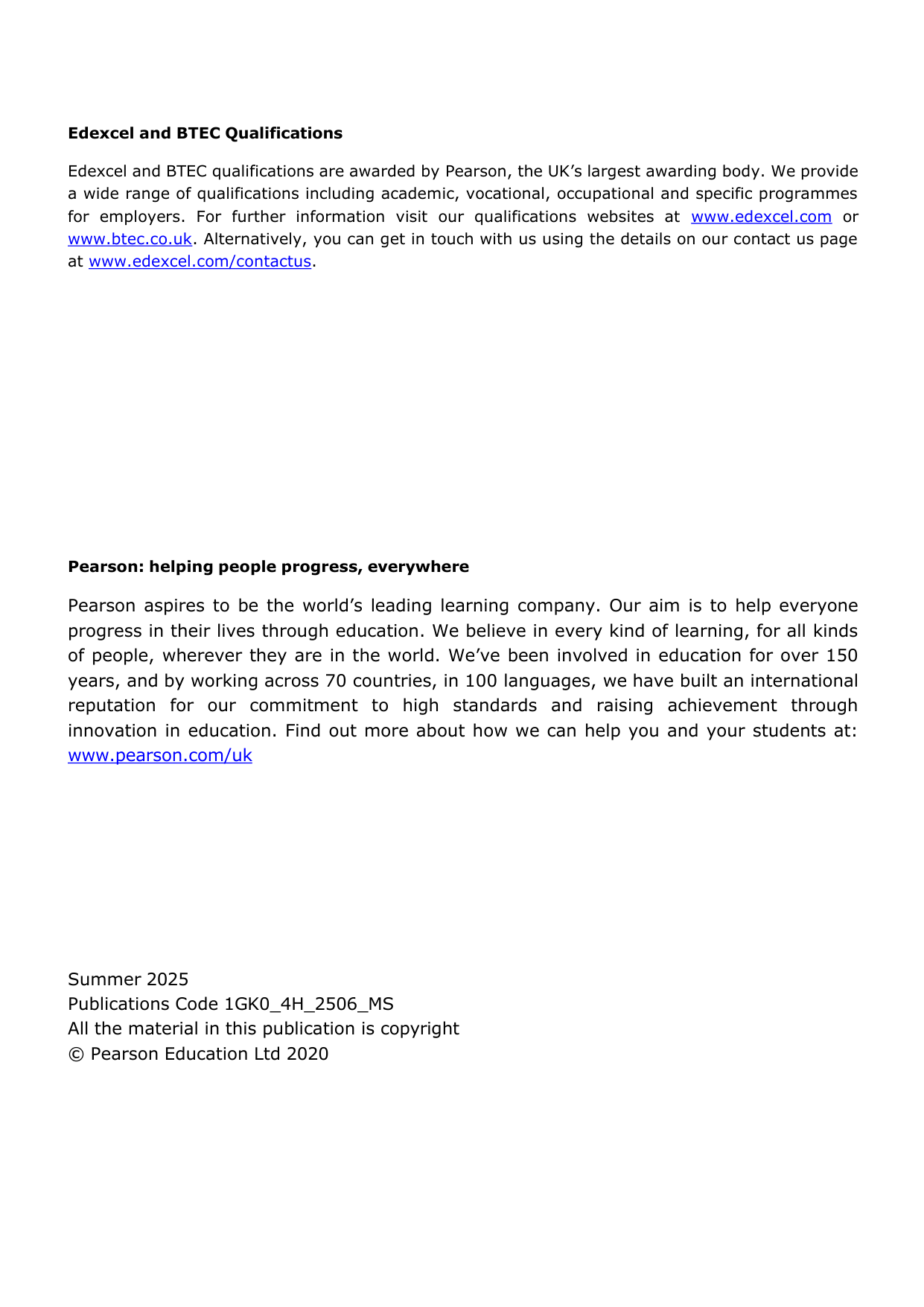 Pearson Edexcel GCSE Greek Paper 4H 2025 Mark Scheme PDF