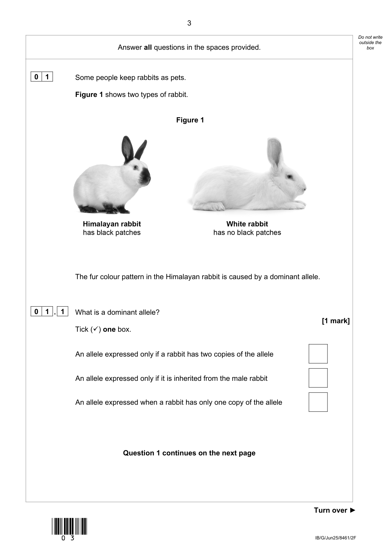 AQA GCSE Biology 2F 2025 Question Paper PDF IMG-3