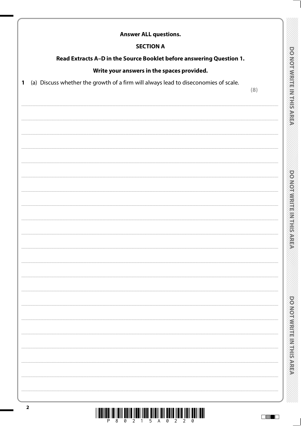 Pearson Edexcel A Level Economics B Paper 3 2025 QP